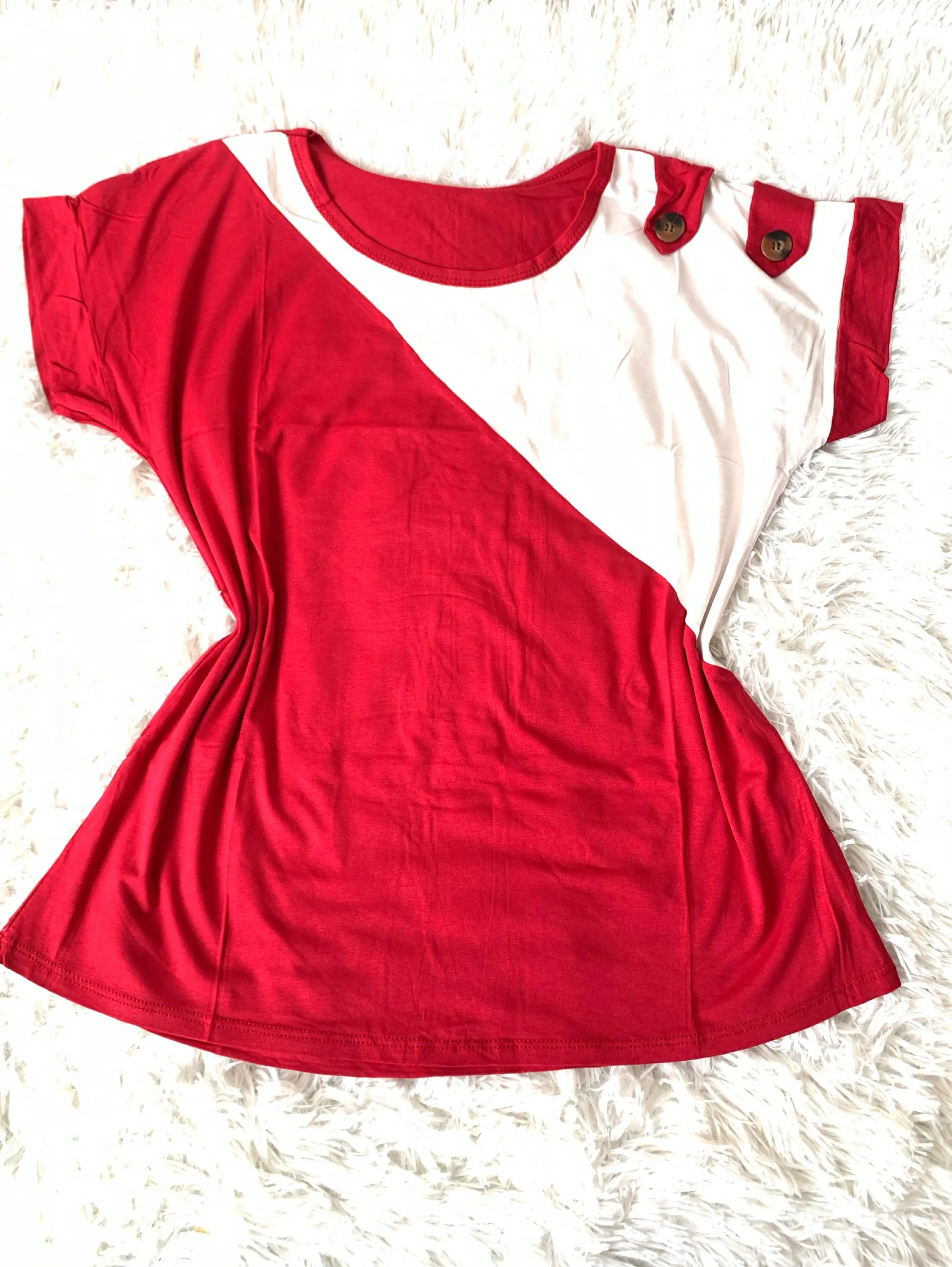 Blusa plus manga curta