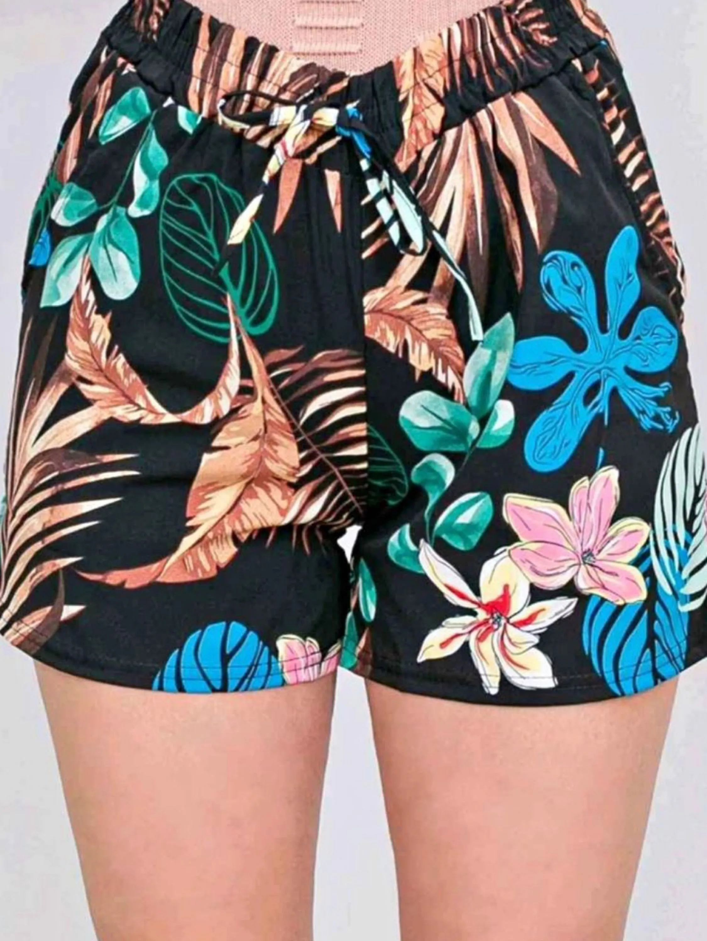 Short estampado feminino