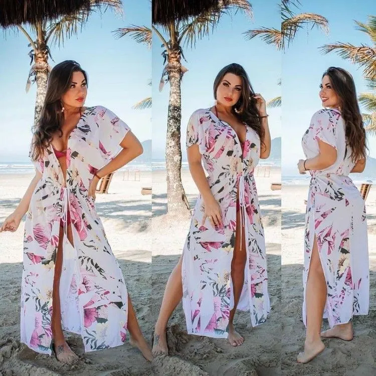 Saida  de praia estampada