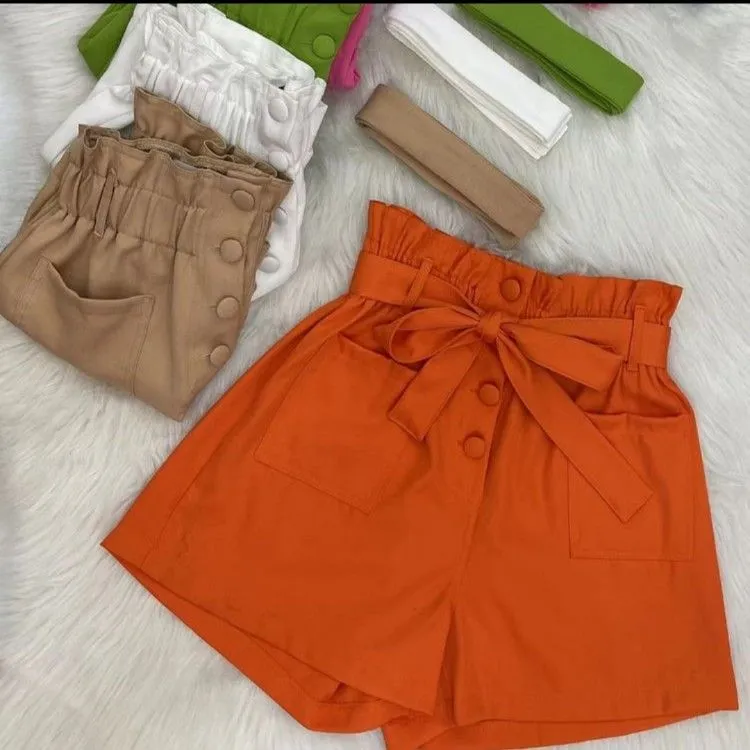 Shorts alfaiataria moda feminina isa