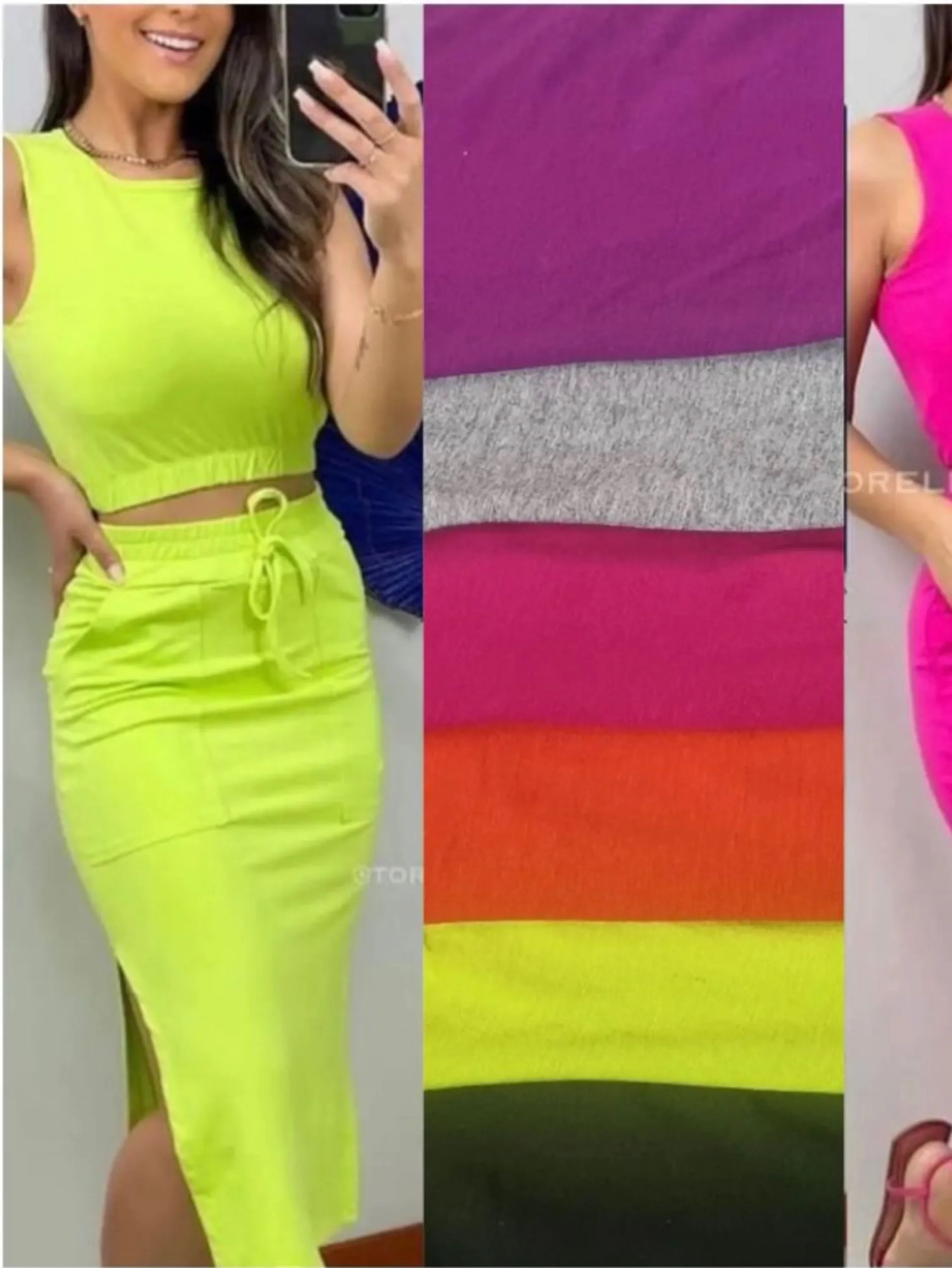 Conjunto de saia MIDI