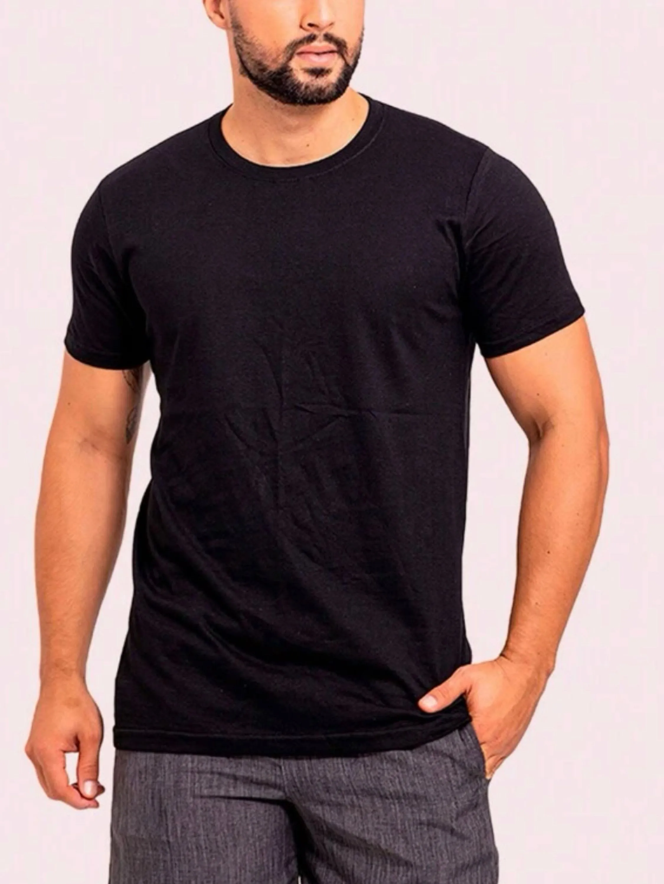 Camiseta básica masculina