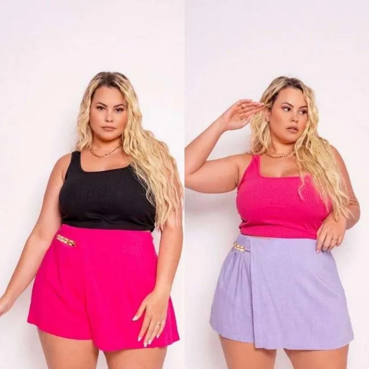 Regata nadadora feminina plus size