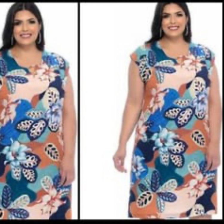 Vestido curto plussize