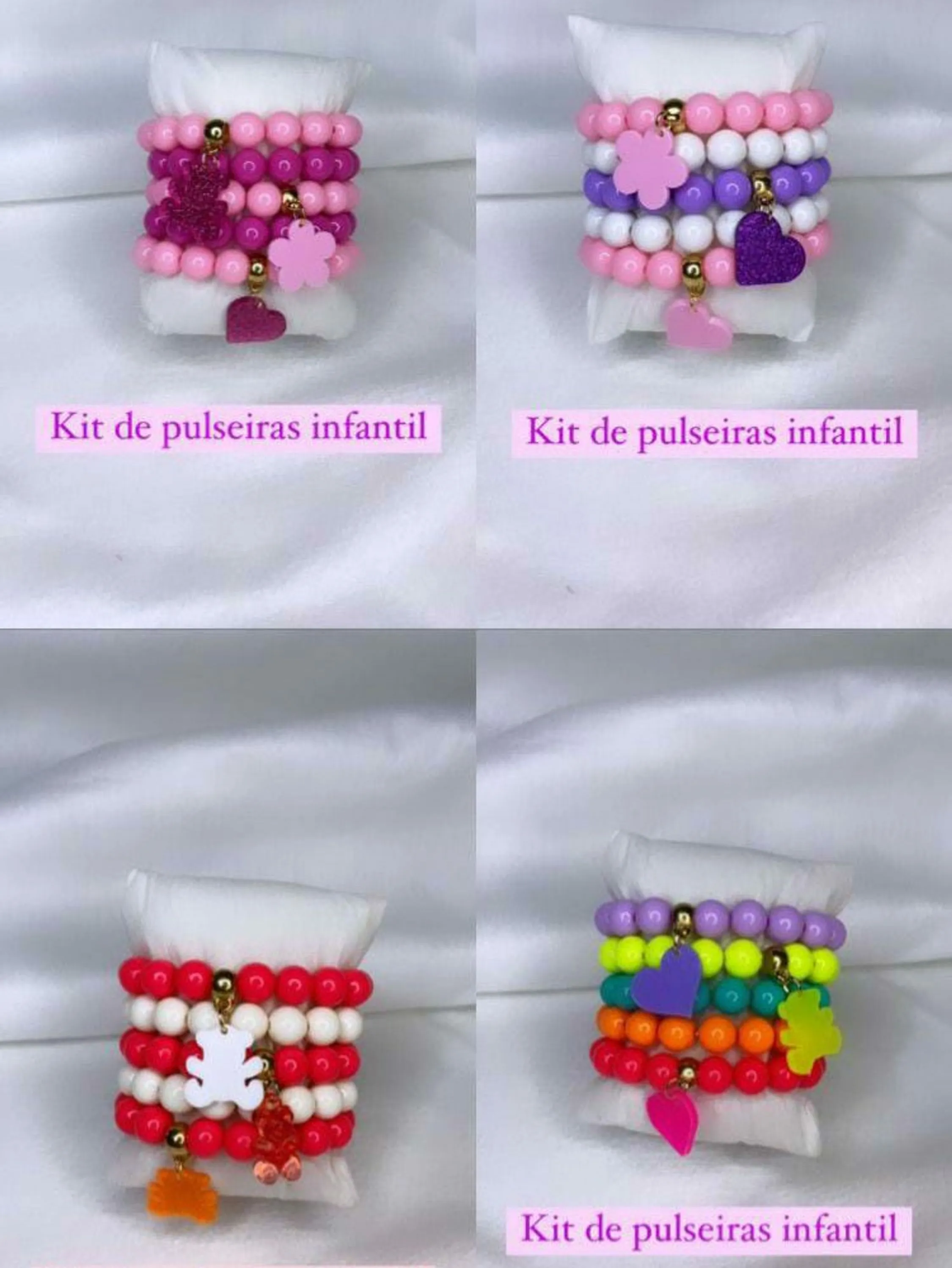 Kit pulseira infantil