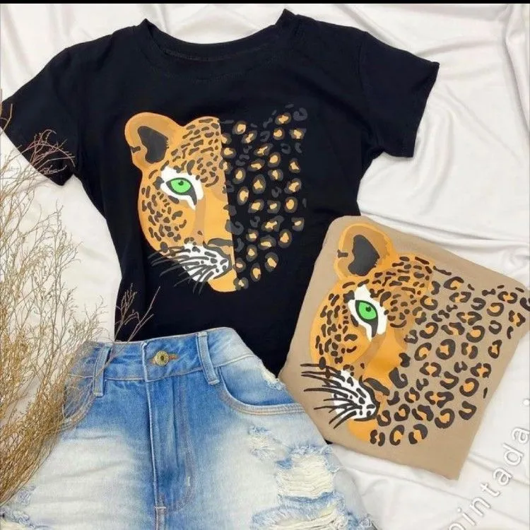 Tshirts onca moda feminina isa