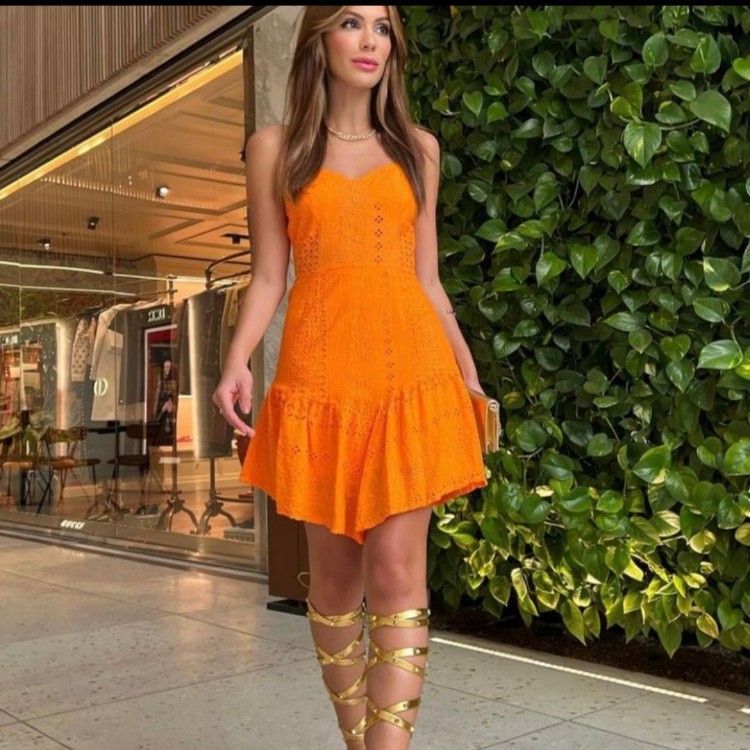 vestido de laise moda feminina isa