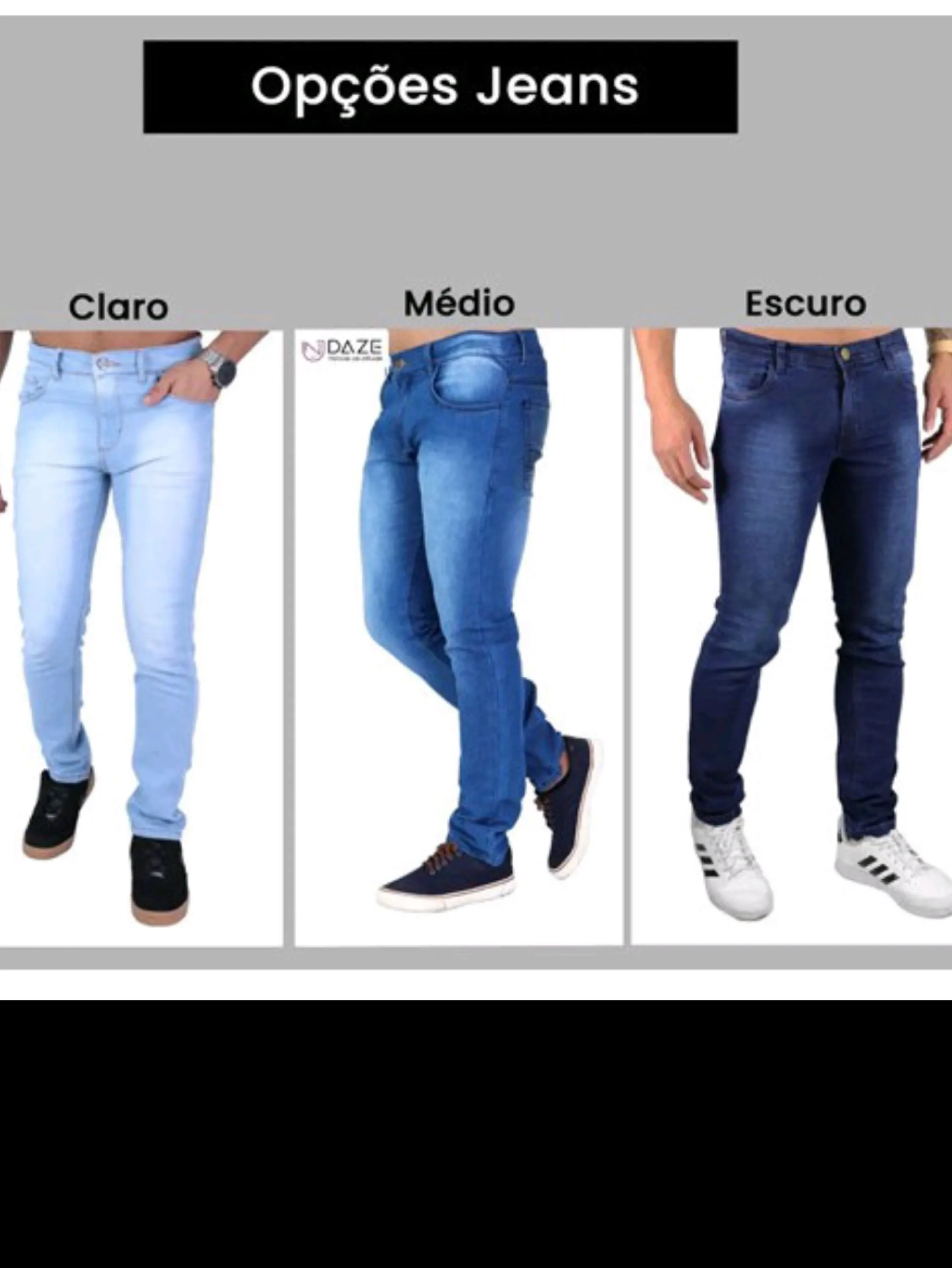 Calça jeans masculina