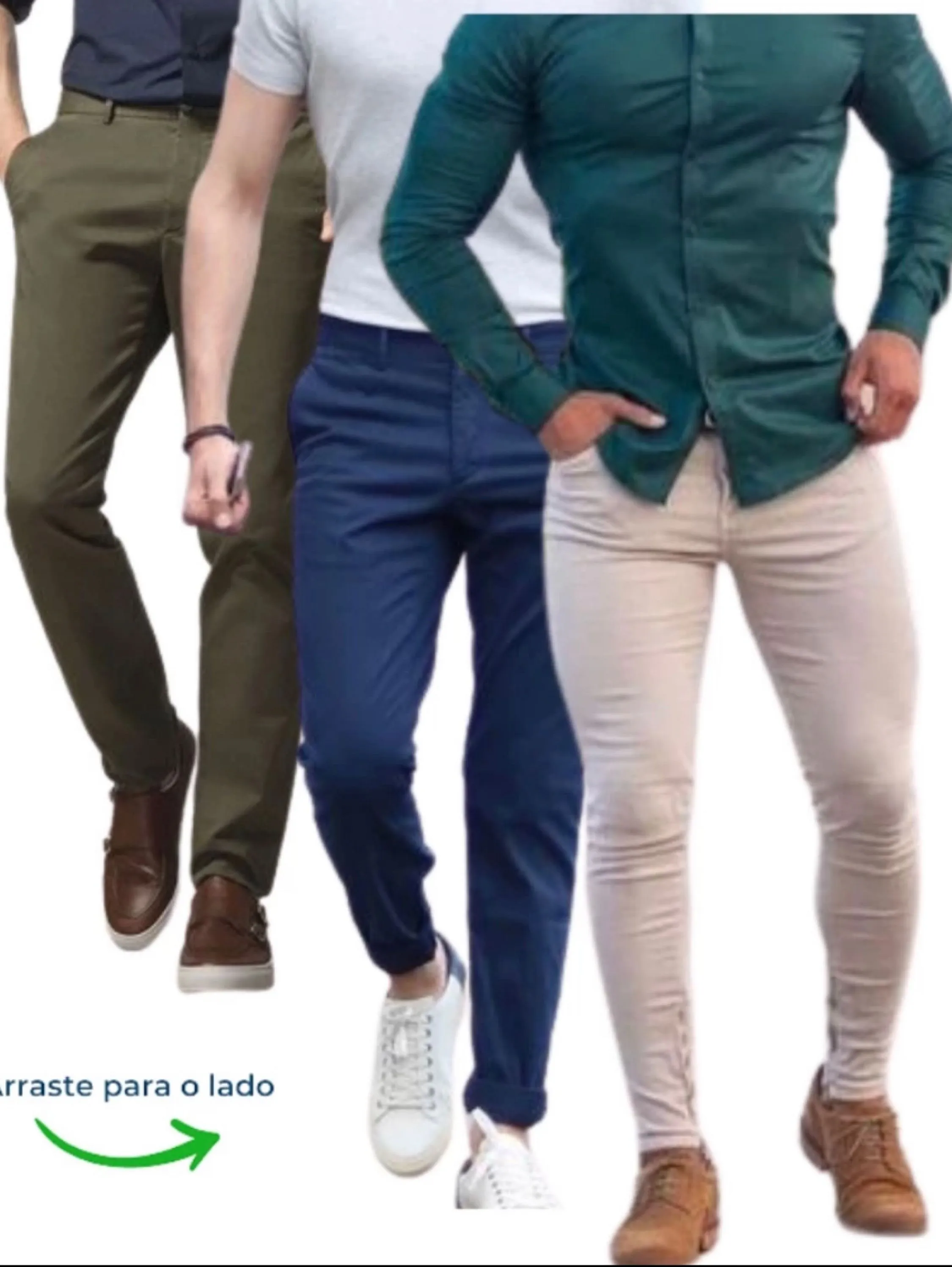 Calça sarja masculina