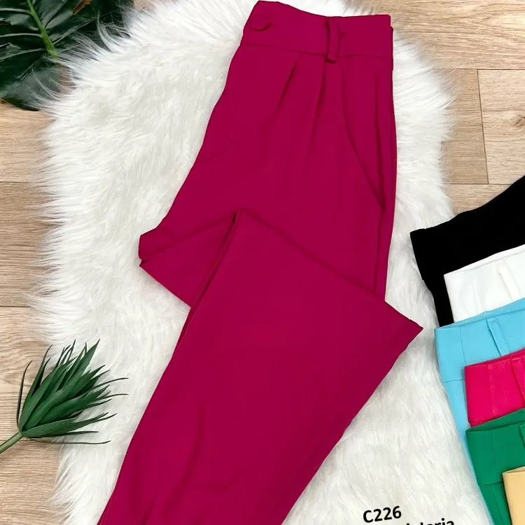 Calça Alfaiataria Moda Blogueira C222