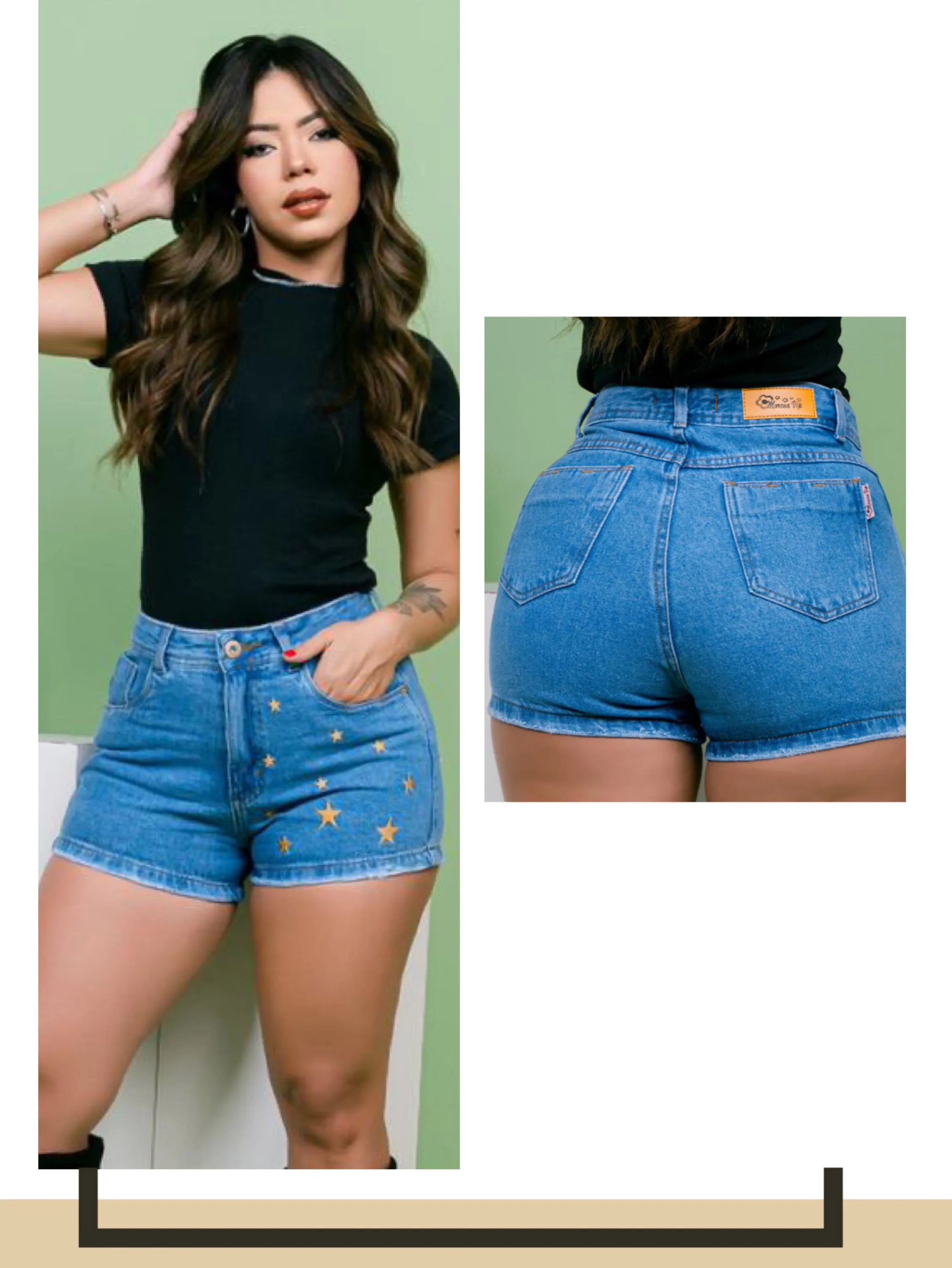 Short jeans S /lycra Ref 36009