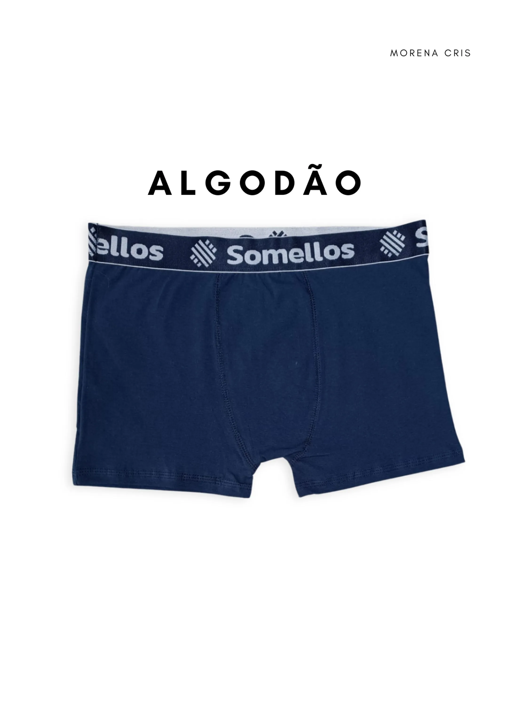 Cuecas Box Masculina Adulto SOMELLOS de Algodão lisas