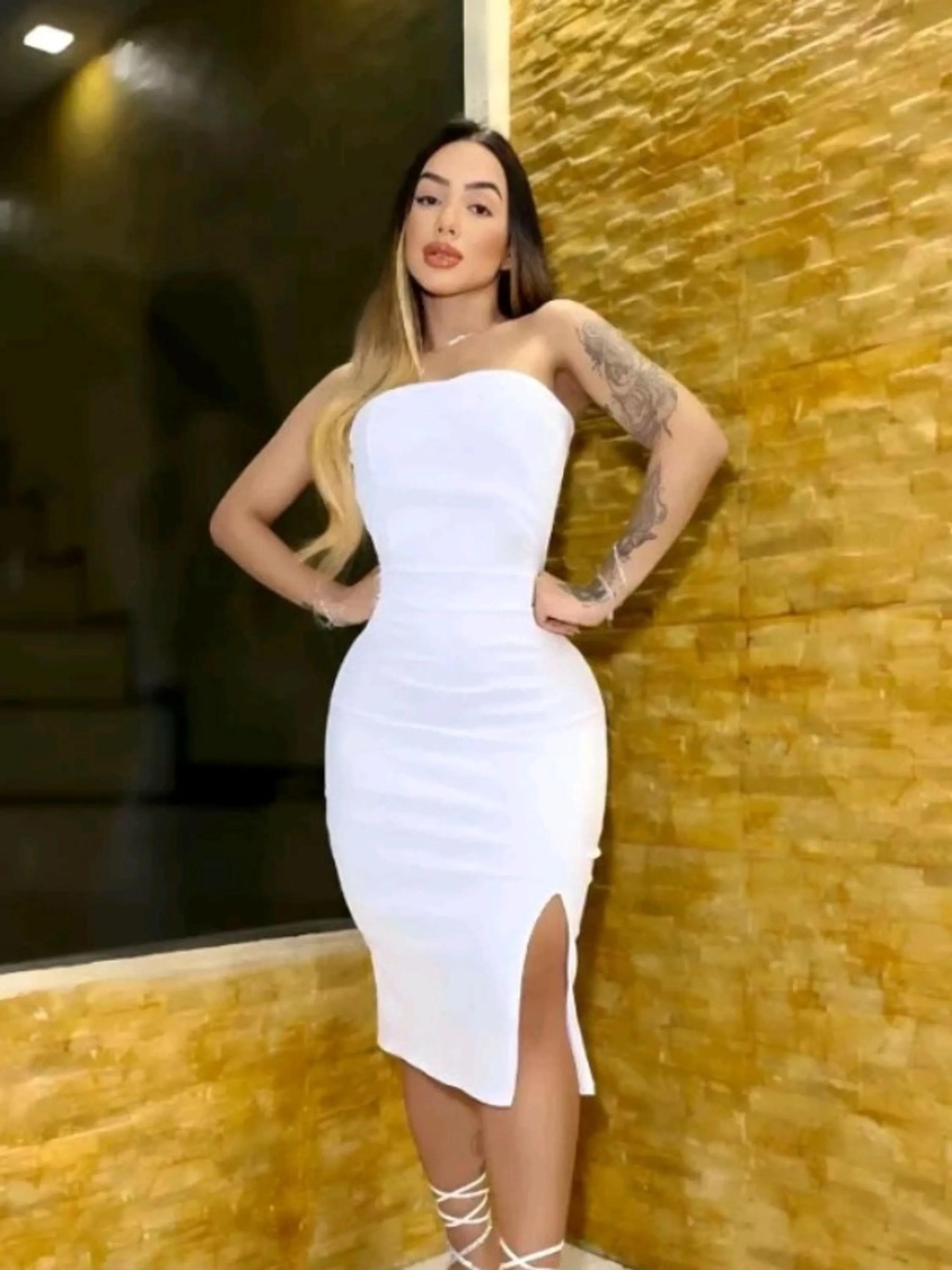 Vestido tomara que caia