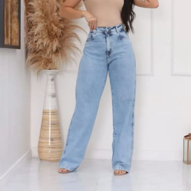 Calça jeans wide leg