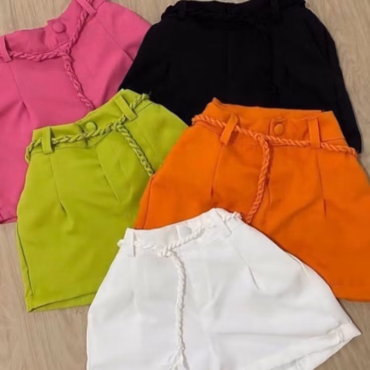 Shorts alfaiataria cordinha