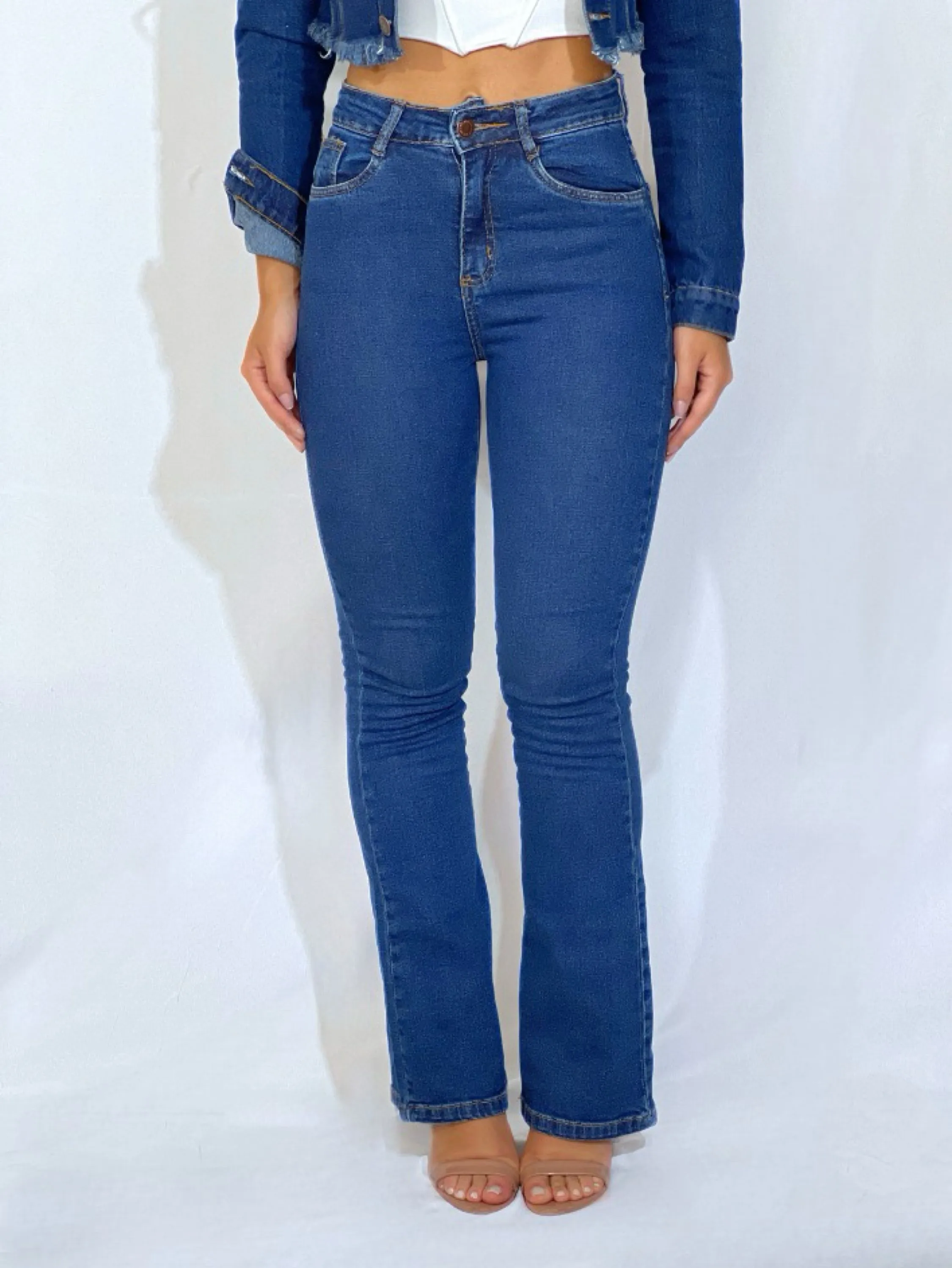 Calça jeans flare premium