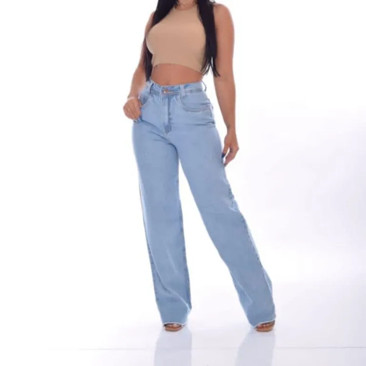 Calça jeans wide leg