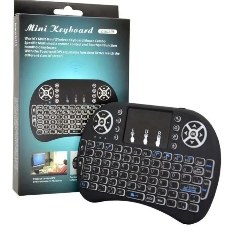 Mini teclado wireless luminoso