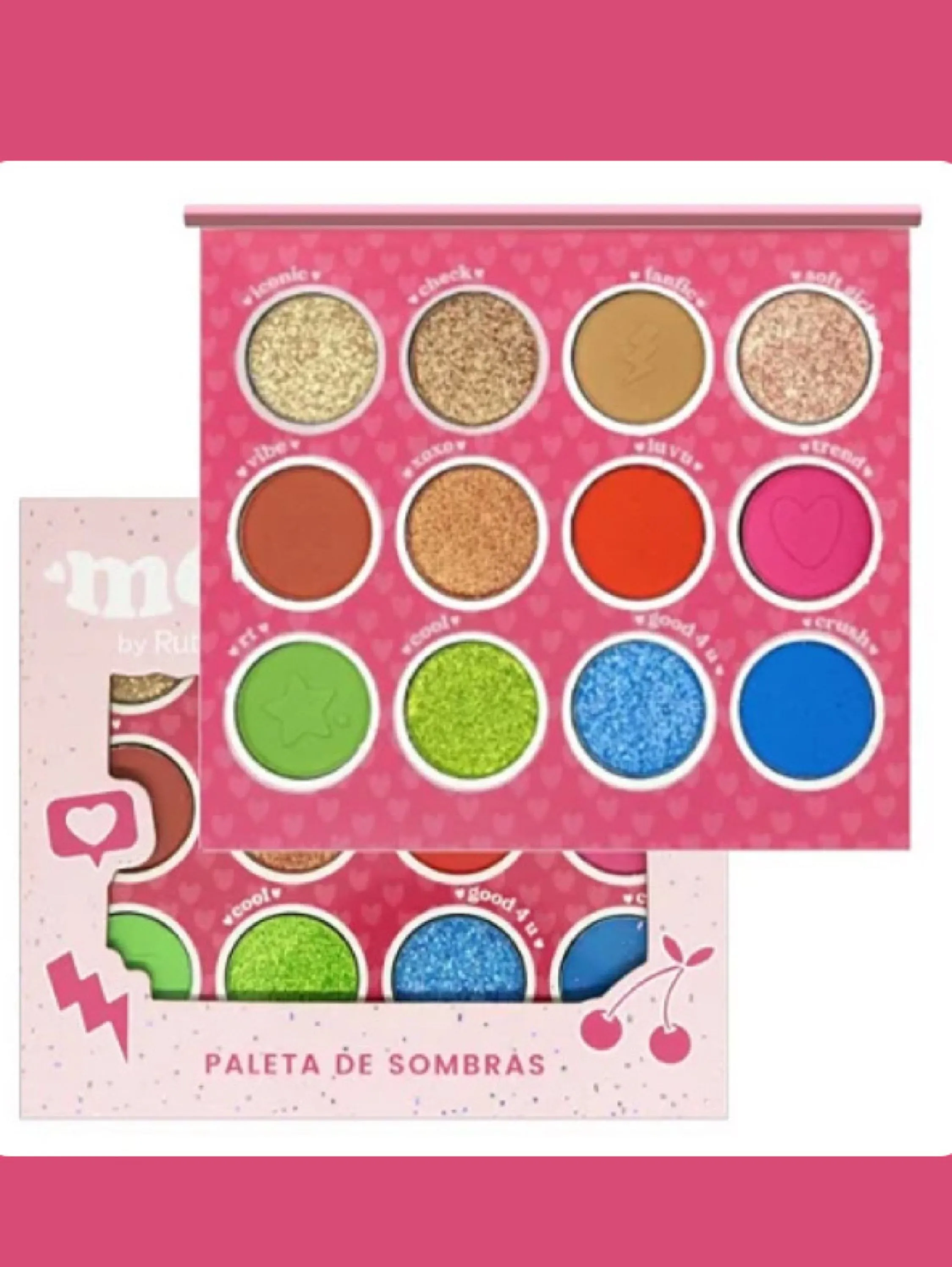 Paleta de sombra Melu Ruby Rose - Naluna Makeup