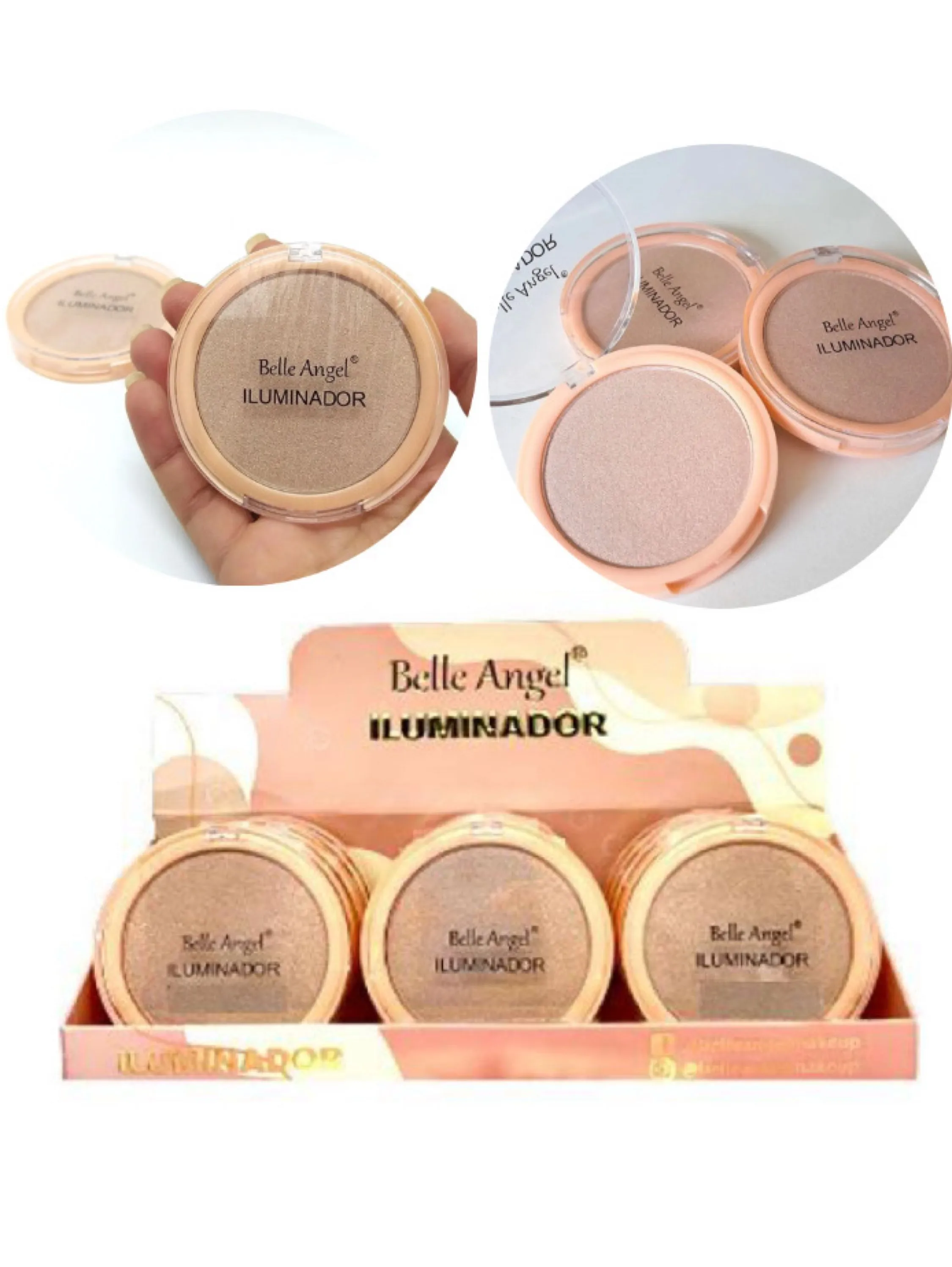 Box c/12 Iluminador Belle Angel - Naluna Makeup