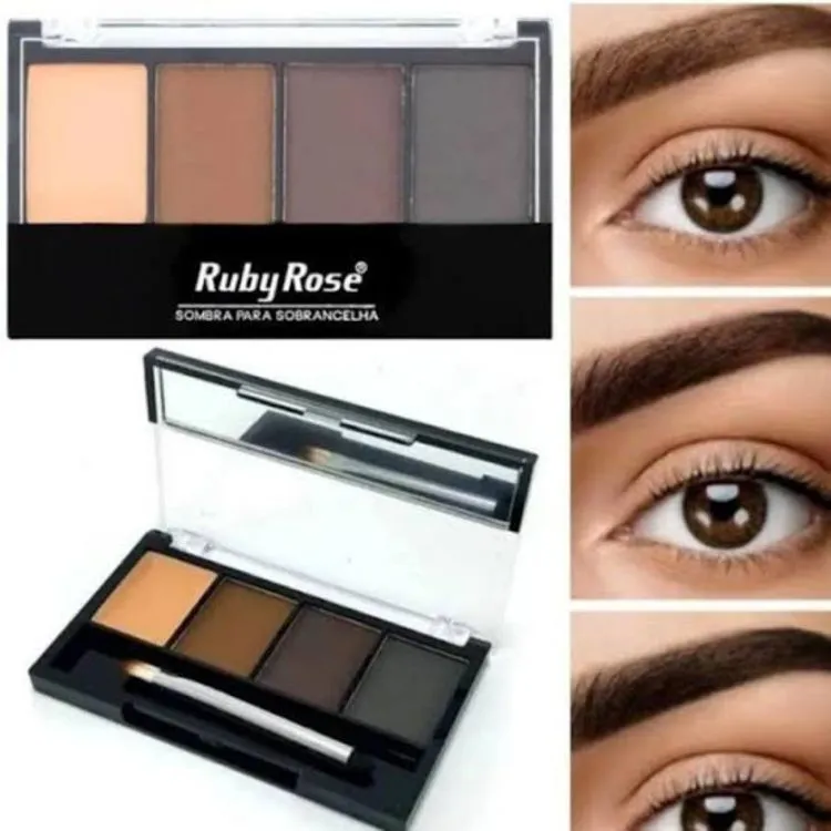 Paleta de sobrancelha Corretor de sobrancelha Ruby Rose - Naluna Makeup