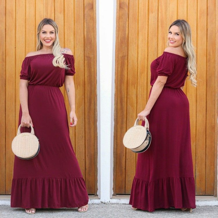 Vestido Longo MILENA - Naluna Modas