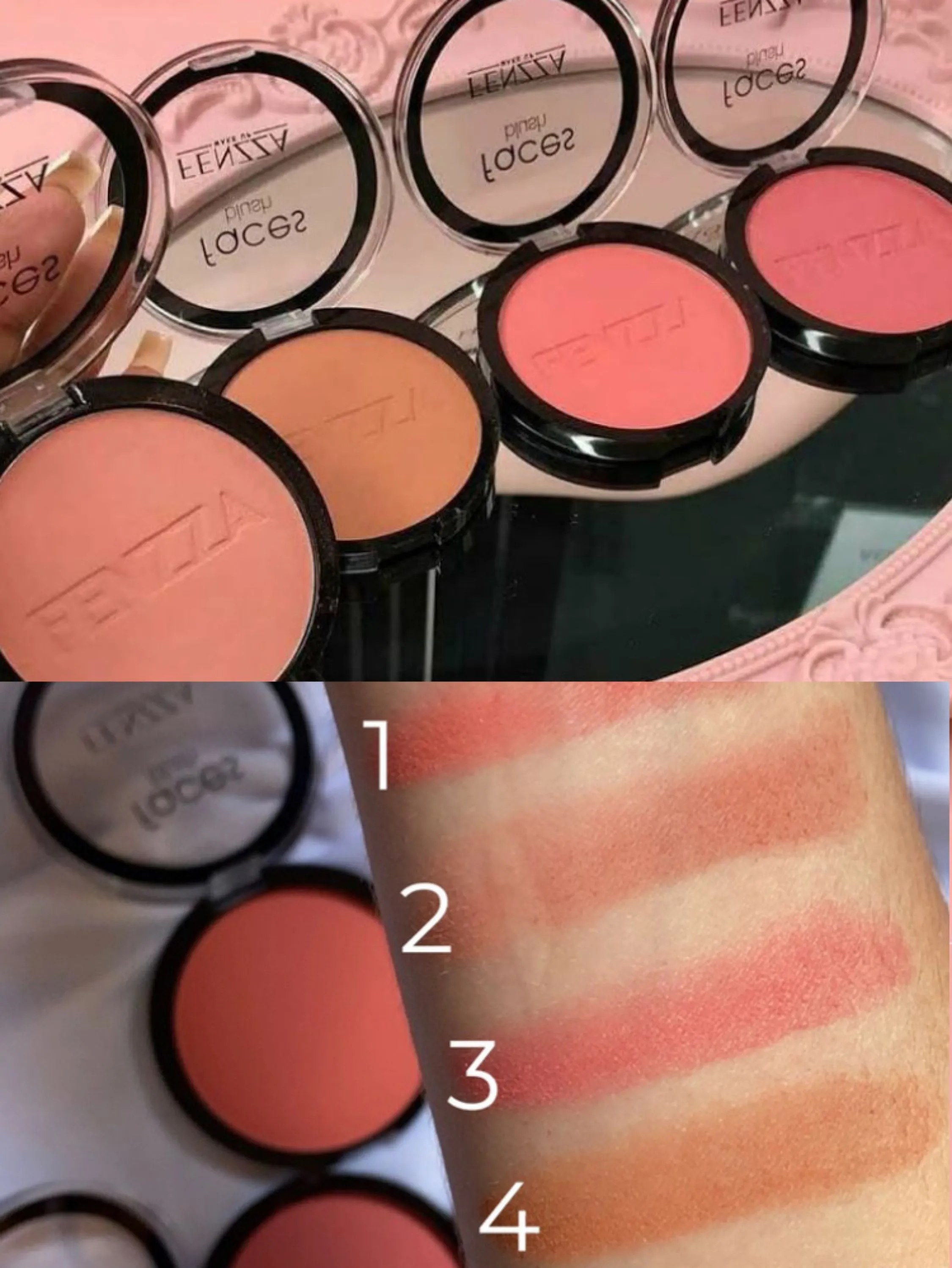 Blush compacto Faces Fenzza - Naluna makeup