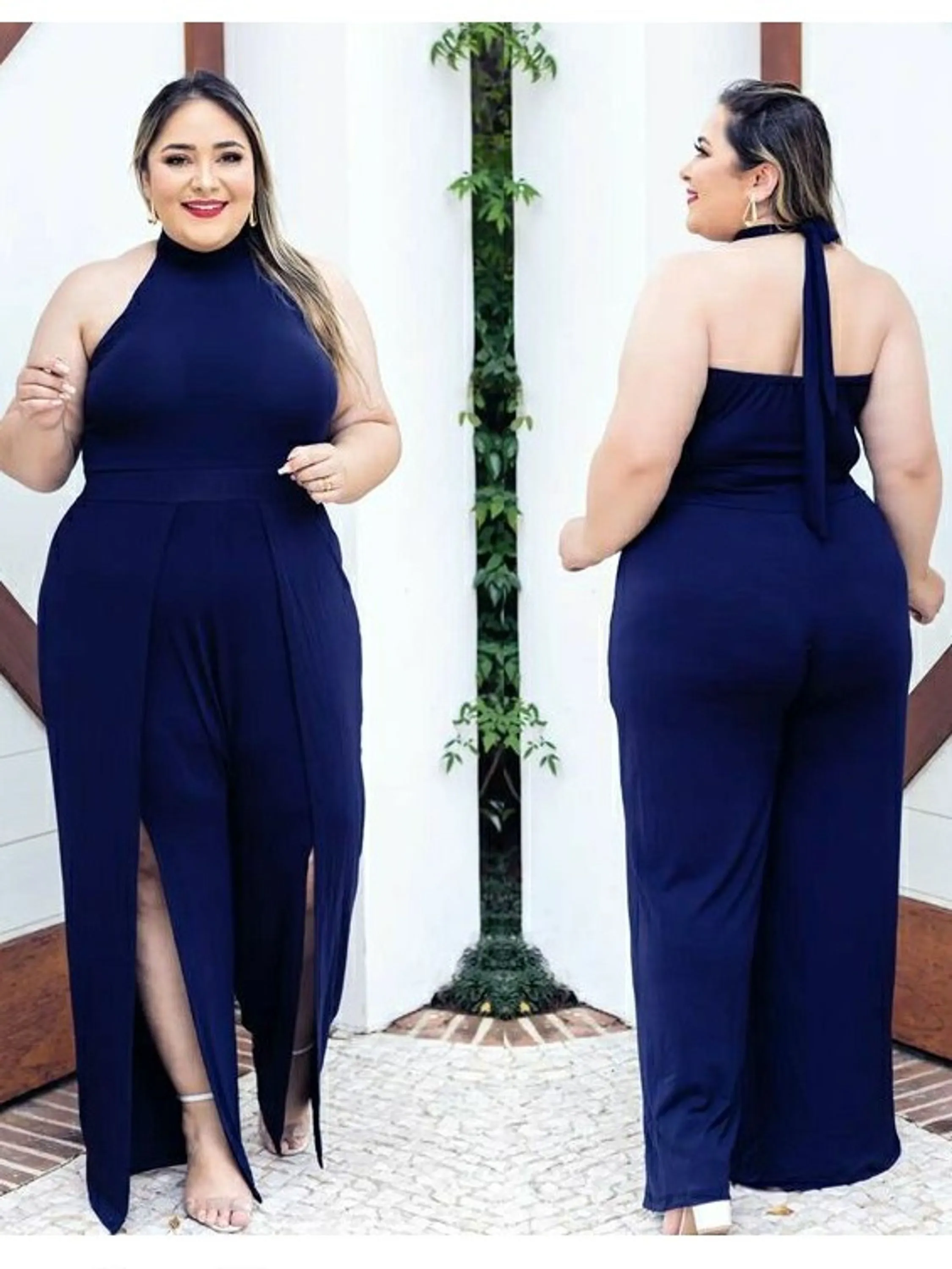 Macacão Sandy PLUS SIZE - Naluna Modas