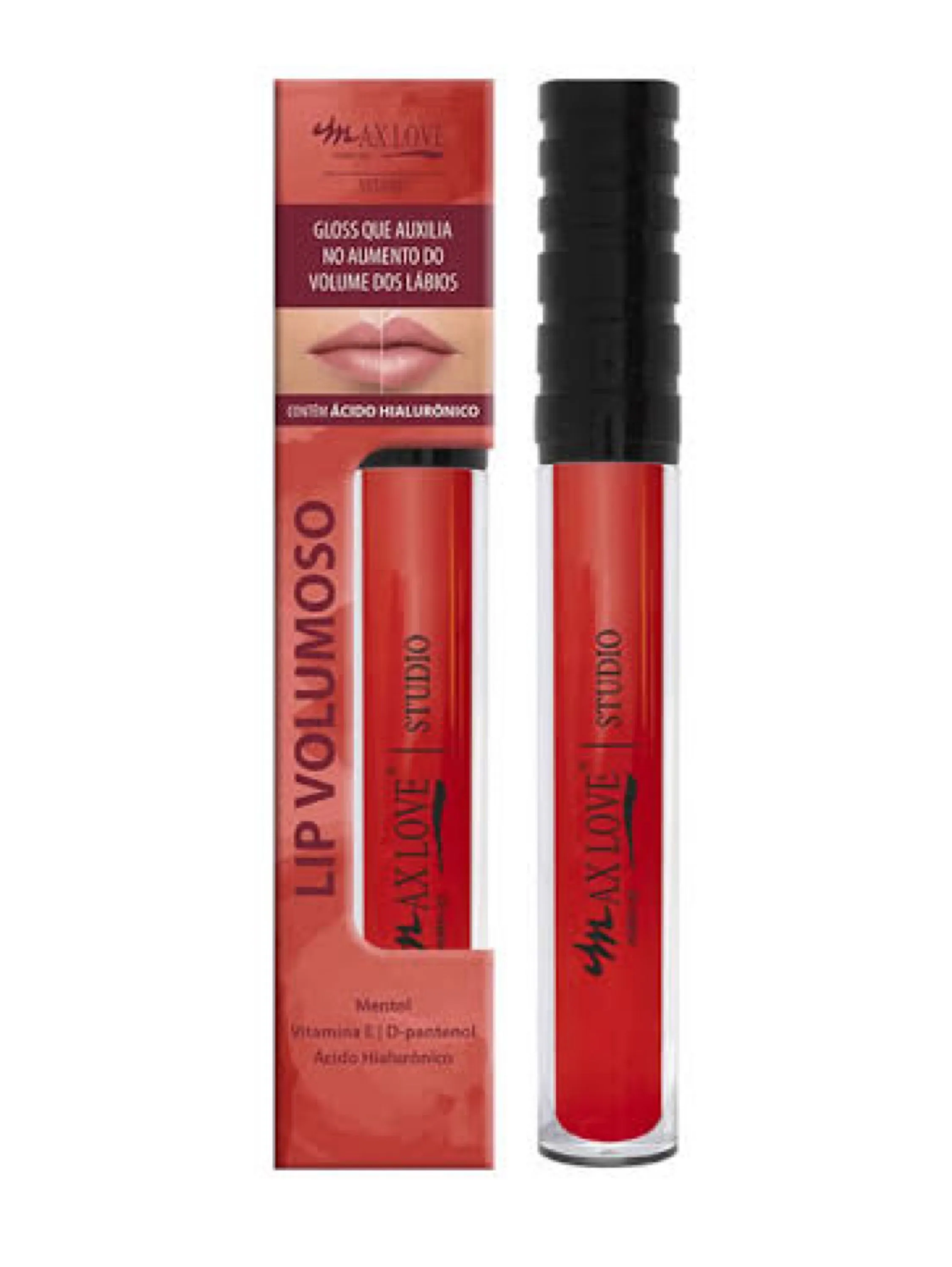 Gloss Lip volumoso cor 21 Max Love - Naluna Makeup