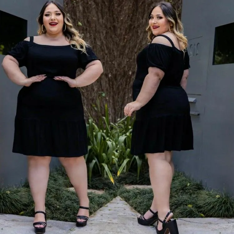 Vestido Heloisa PLUS SIZE - Naluna Modas