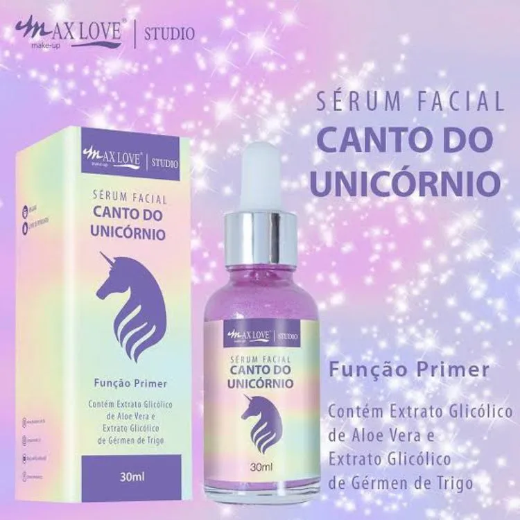 Sérum facial Lágrima de Unicórnio Max Love - Naluna Makeup