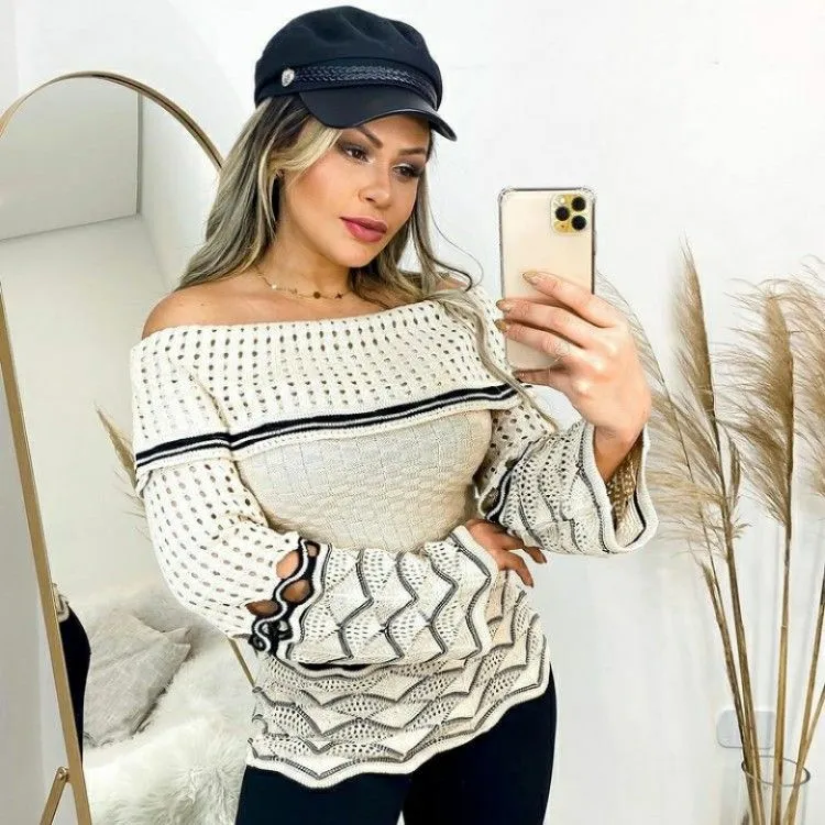 Blusa Tricot Luxo