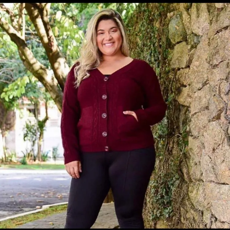 Blusa Plus Botão