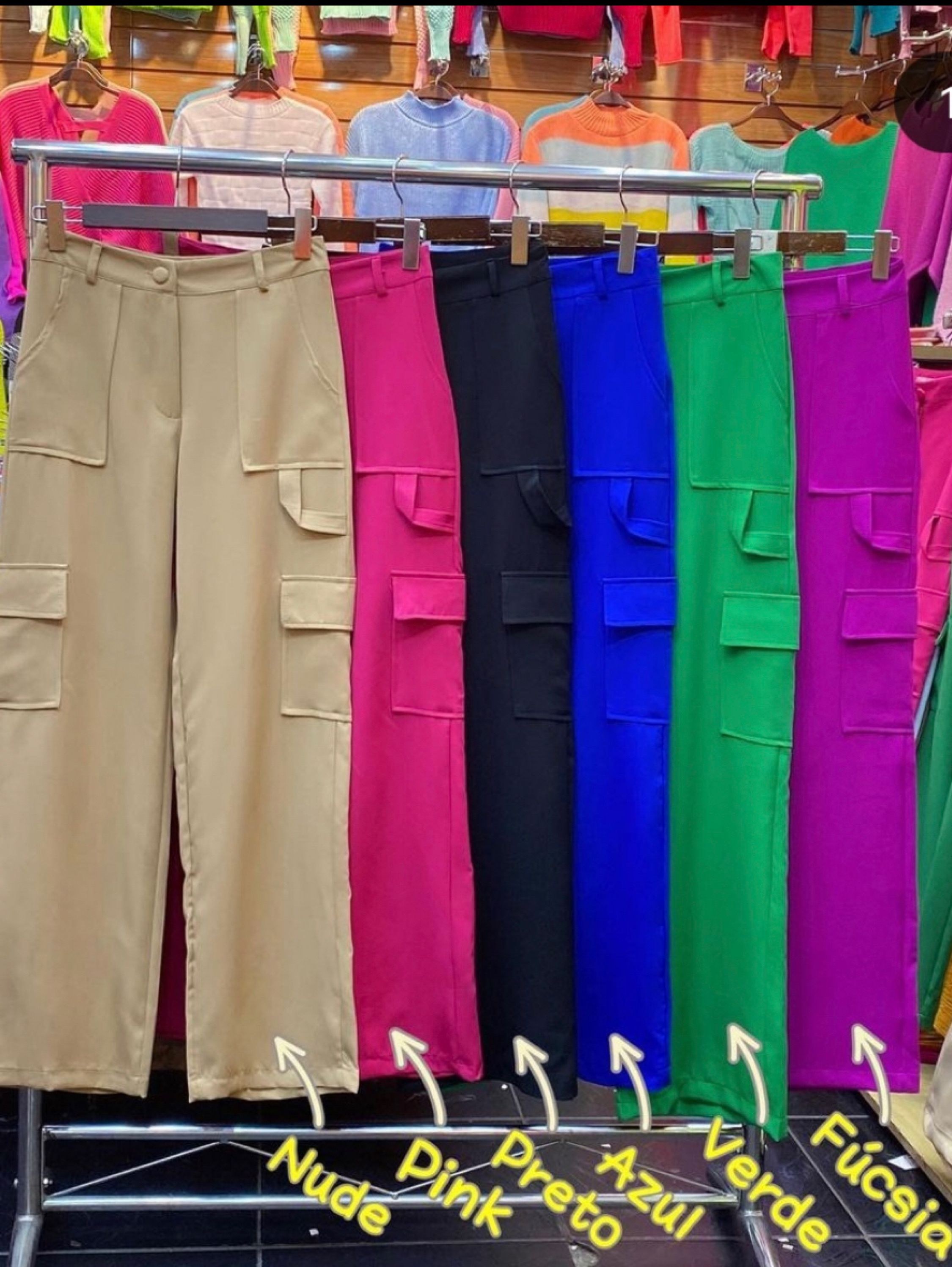 Calça cargo de alfaiataria