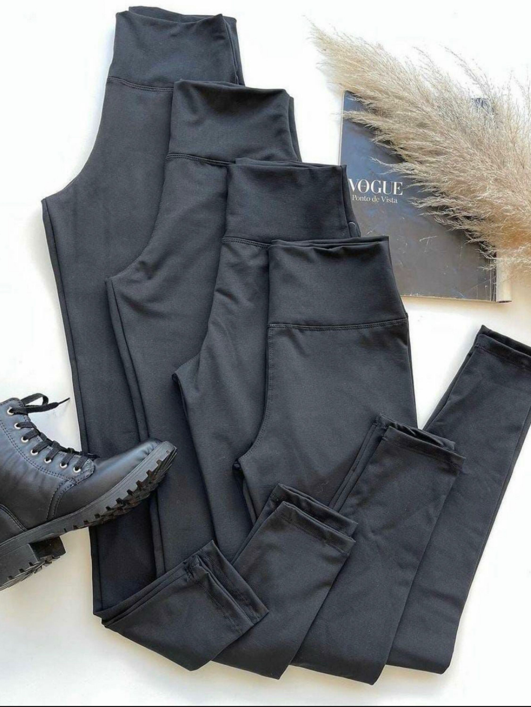 Calça legging flanelado