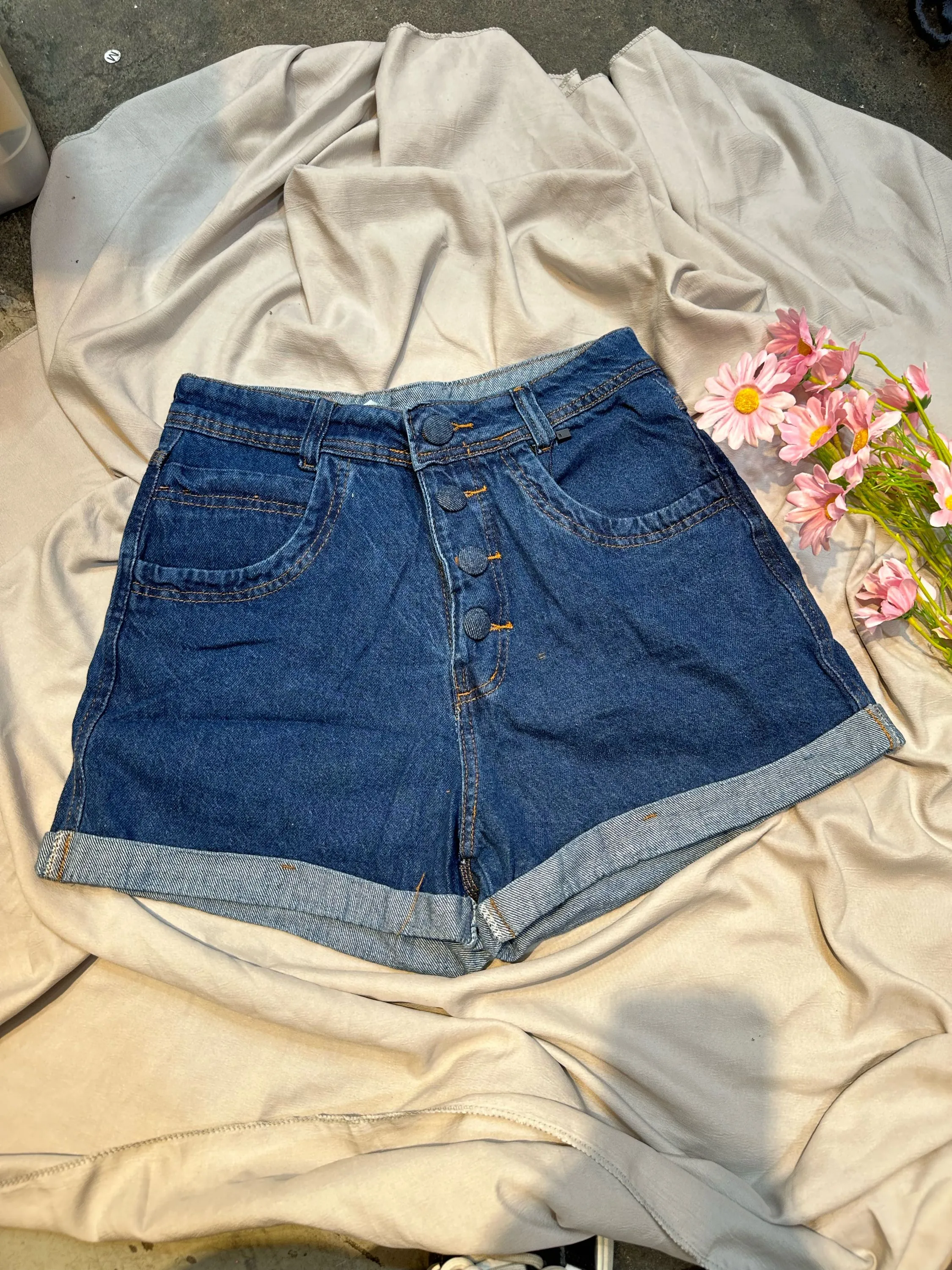 3003 short jeans feminina ok finemoda