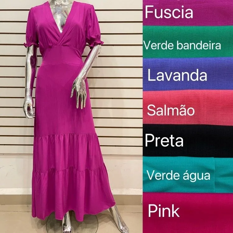 Vestido longo com forró