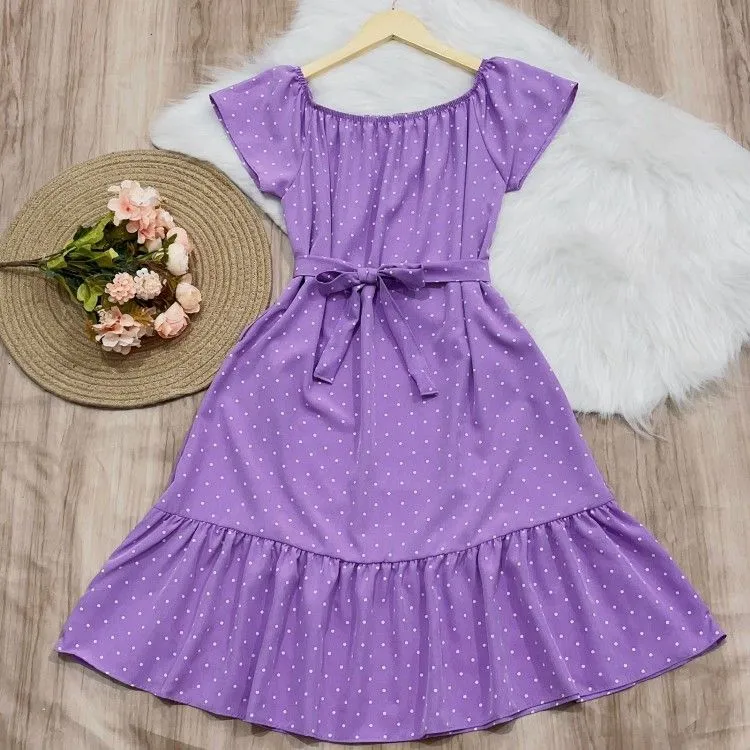 Vestido ciganinha de bolinha