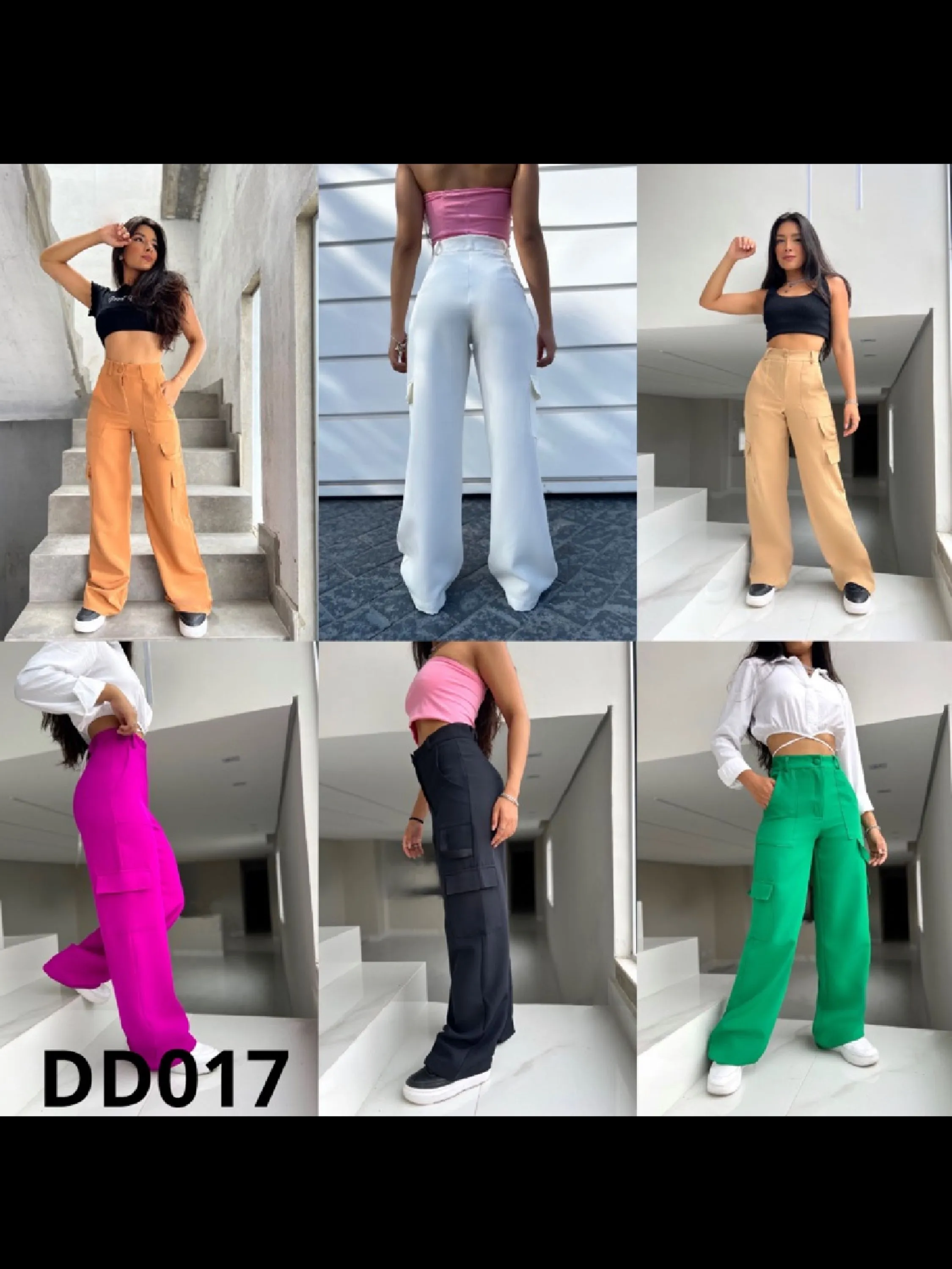 Onsay ONSAY FASHION Calça Pantalona cargo/DD017/