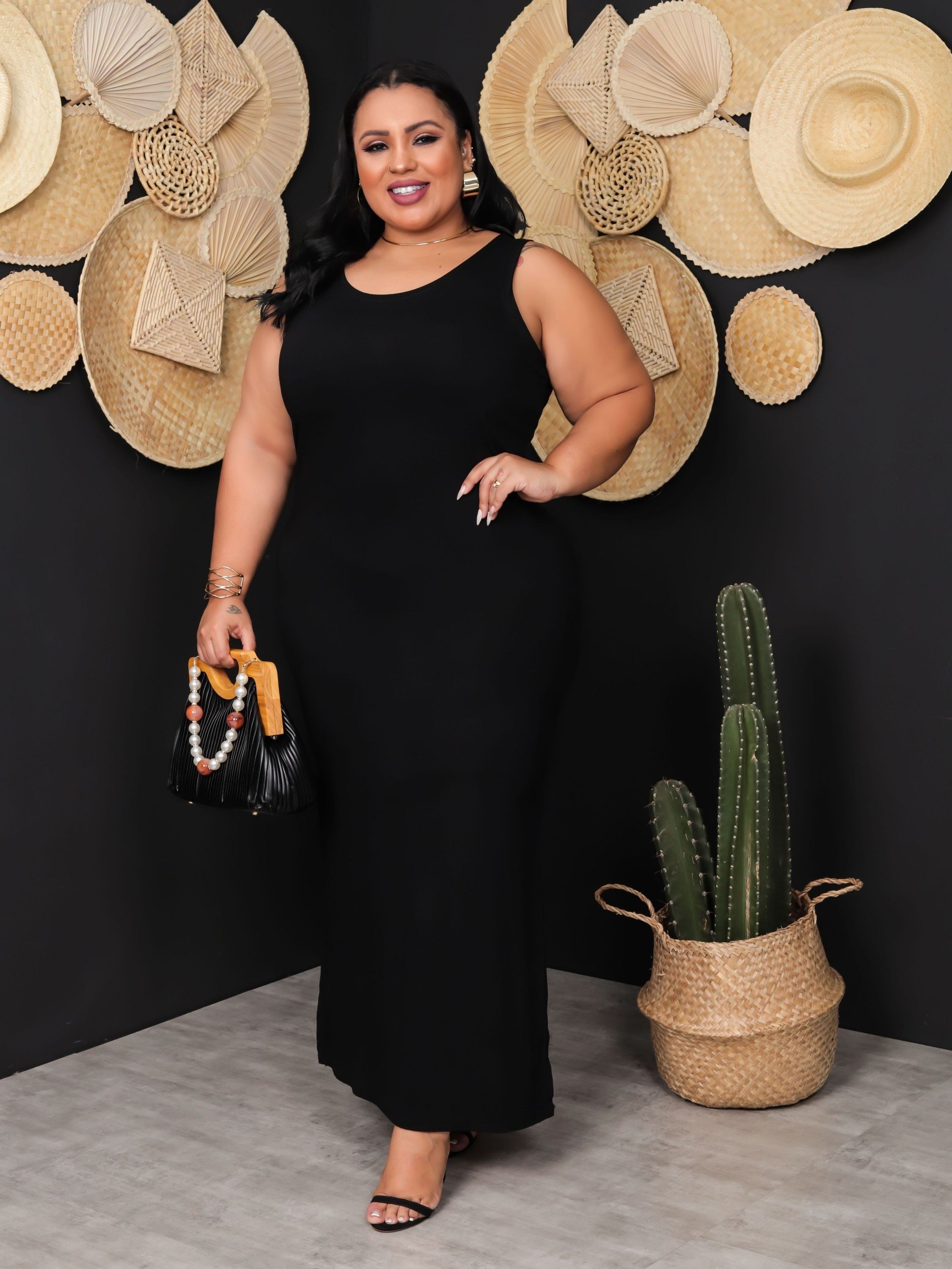 Vestido Longo Regata Plus