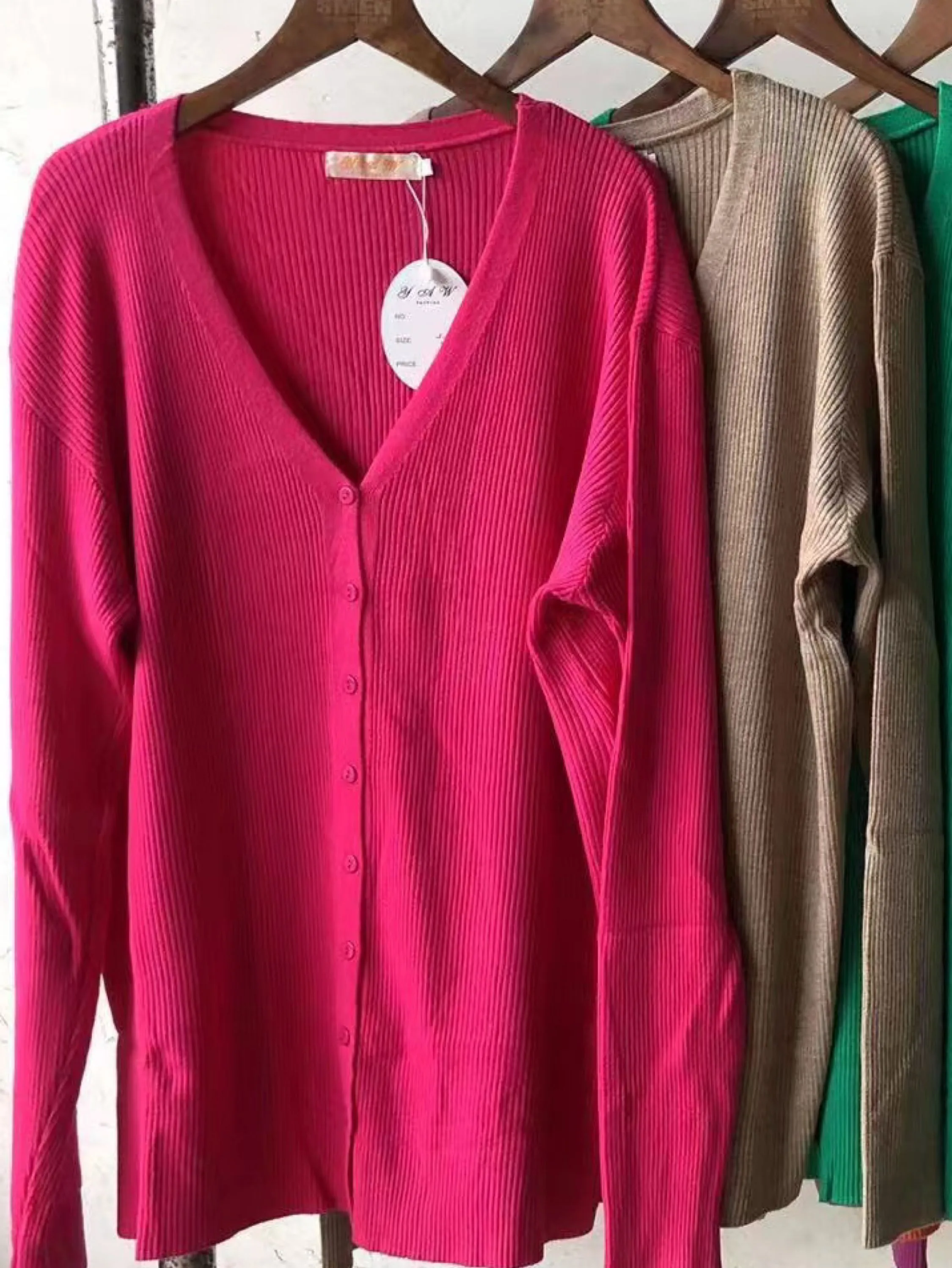 Plus Size Sueter Cardigan