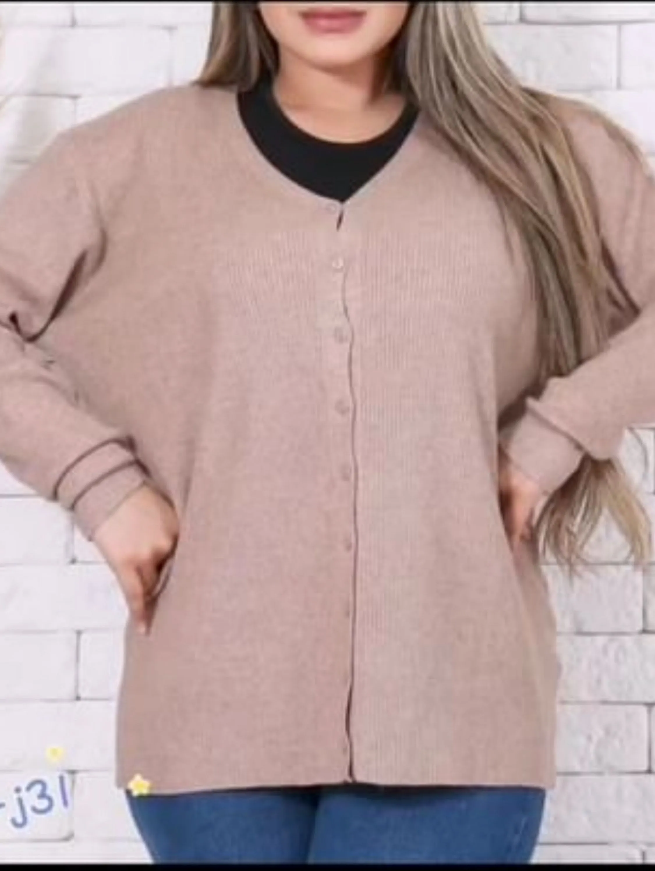 cardigã feminino plus size