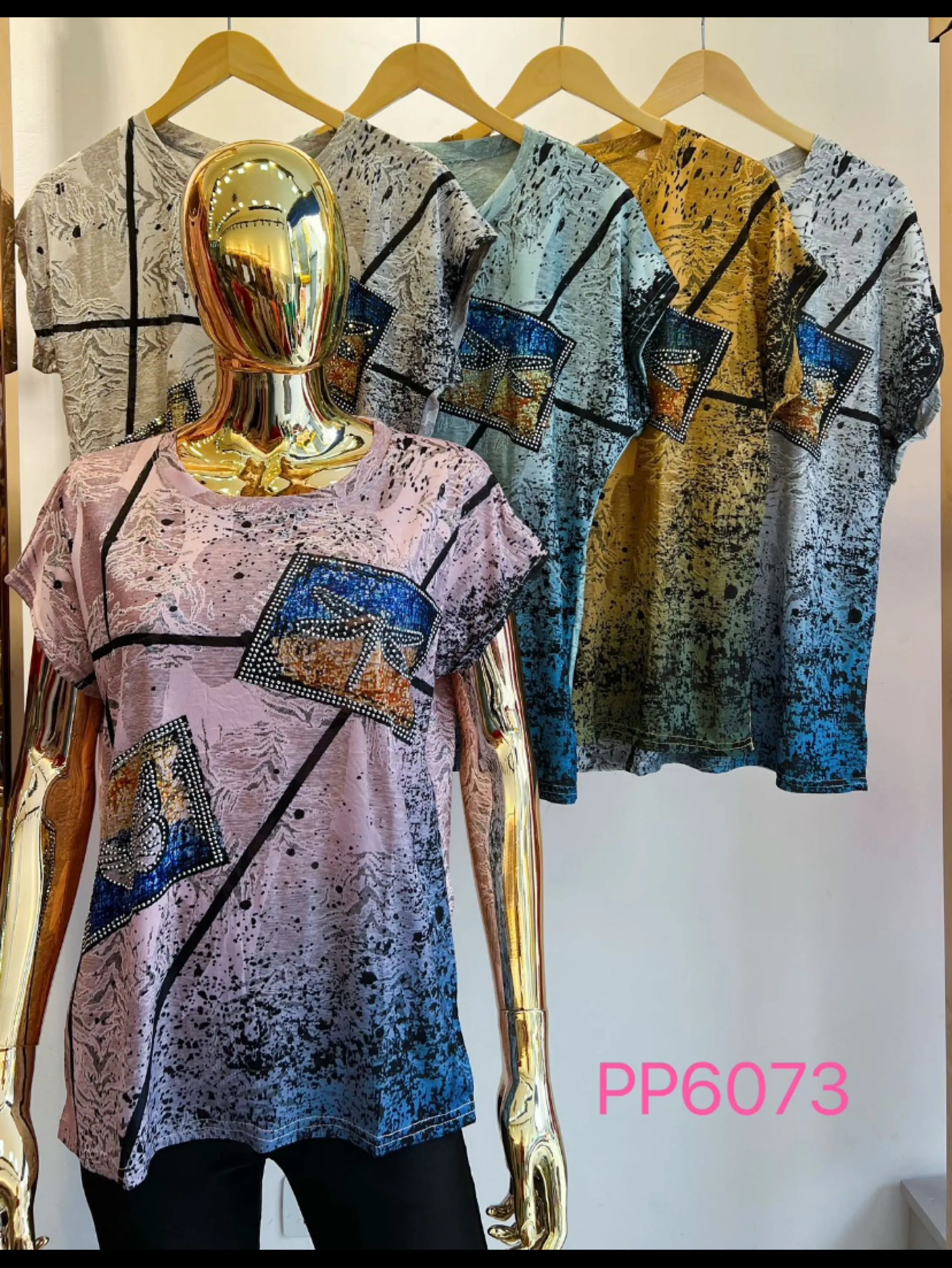 Blusa manga curta estampado poliéster plus moda feminina