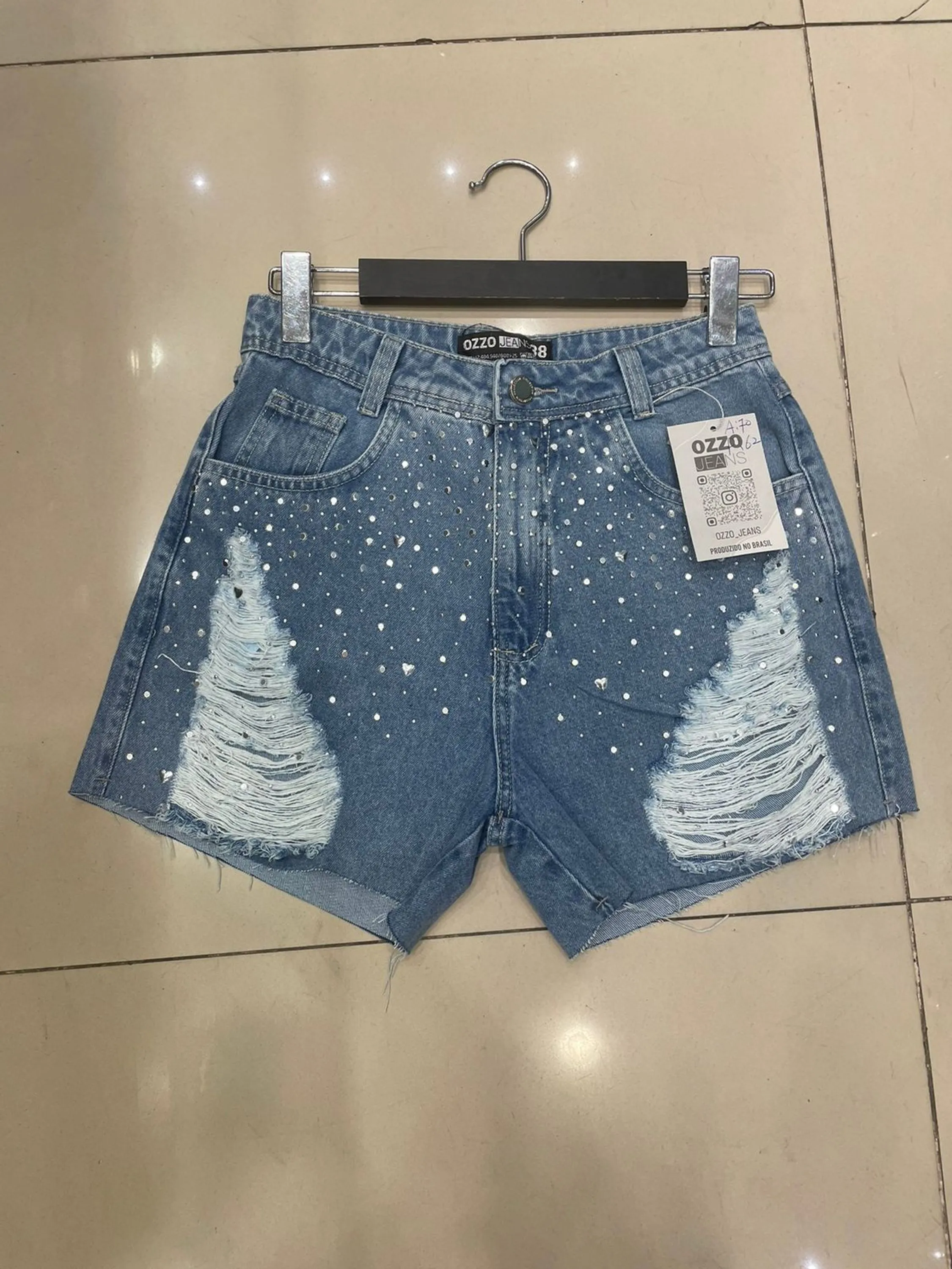 Short destroyed com aplicações