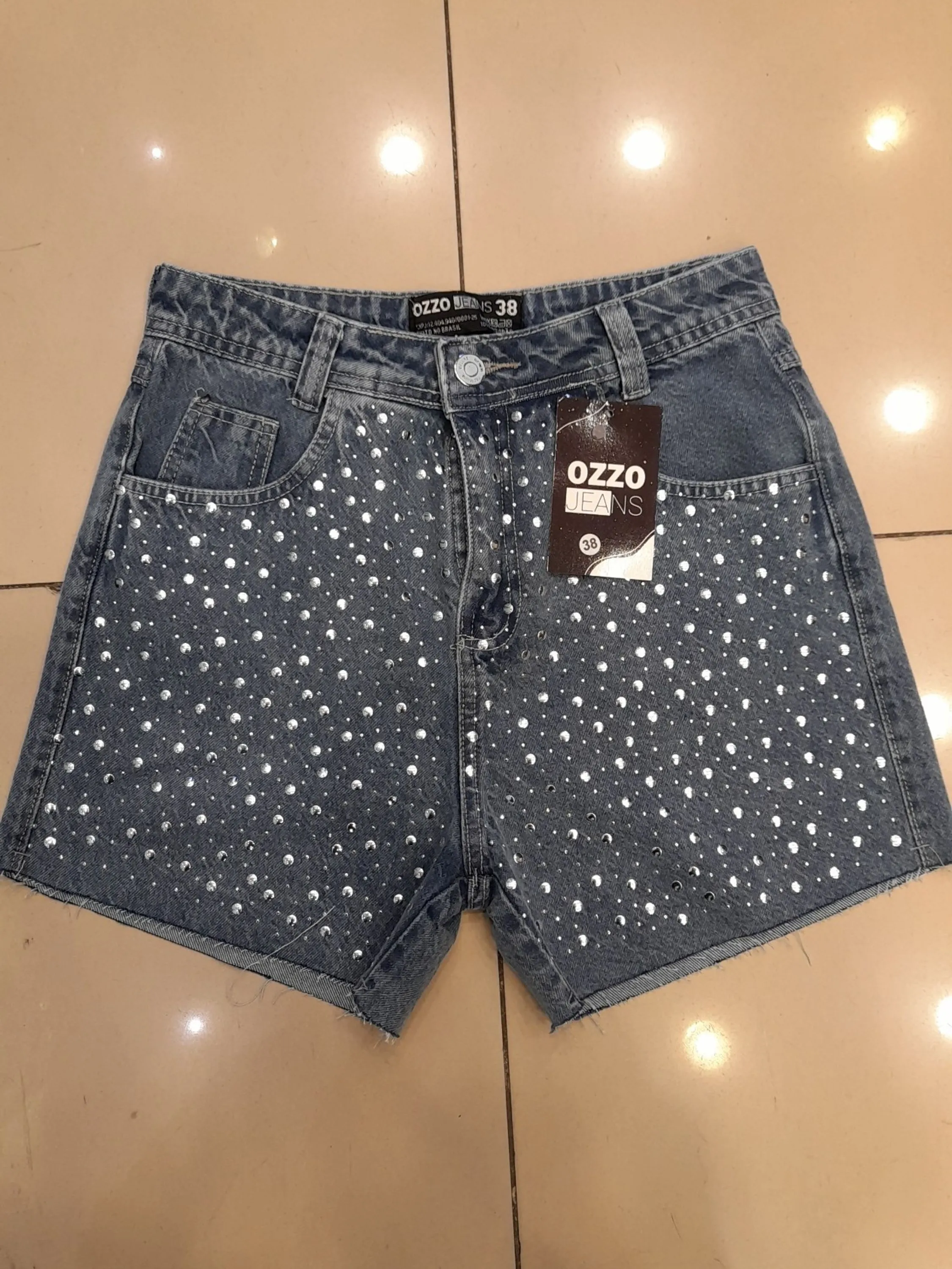 Short strass bolinha