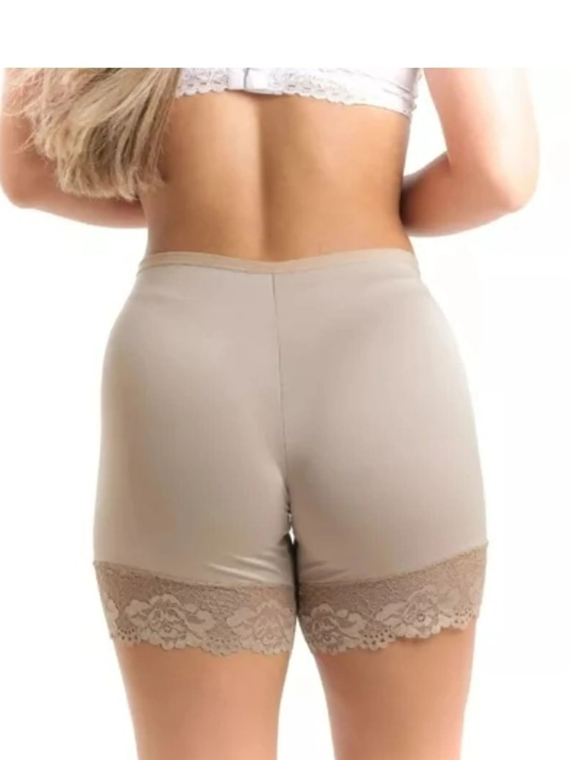 Short 2° pele com renda Nude