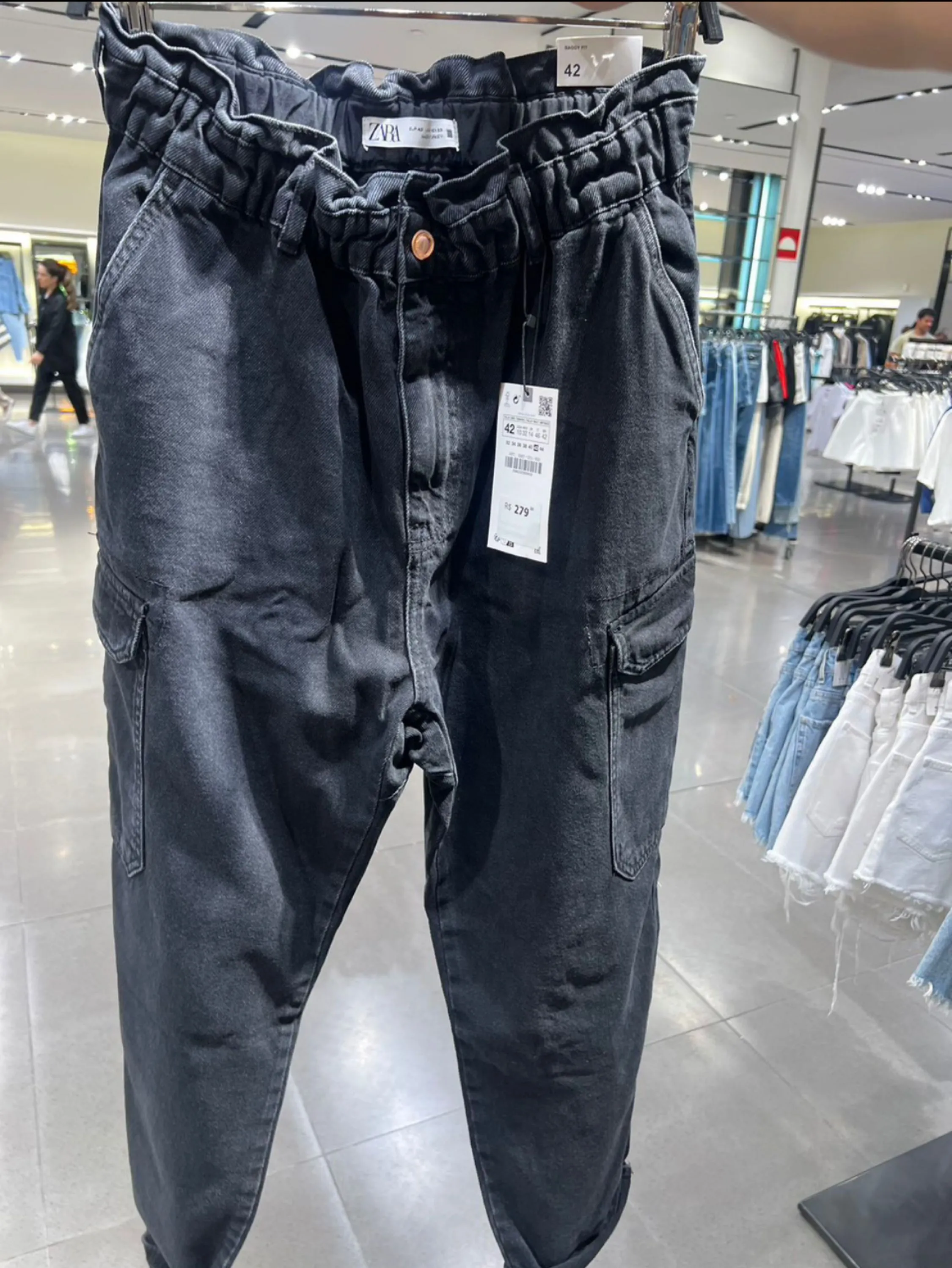 Calça cargo sarja  Panda Moda #2304