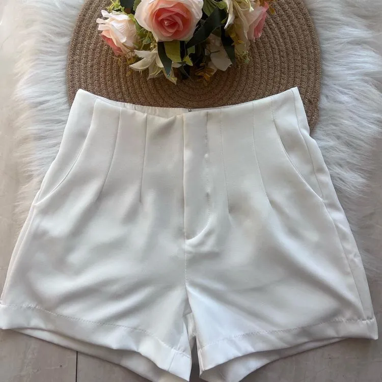 Short zara de alfaiataria panpan fashion feminina