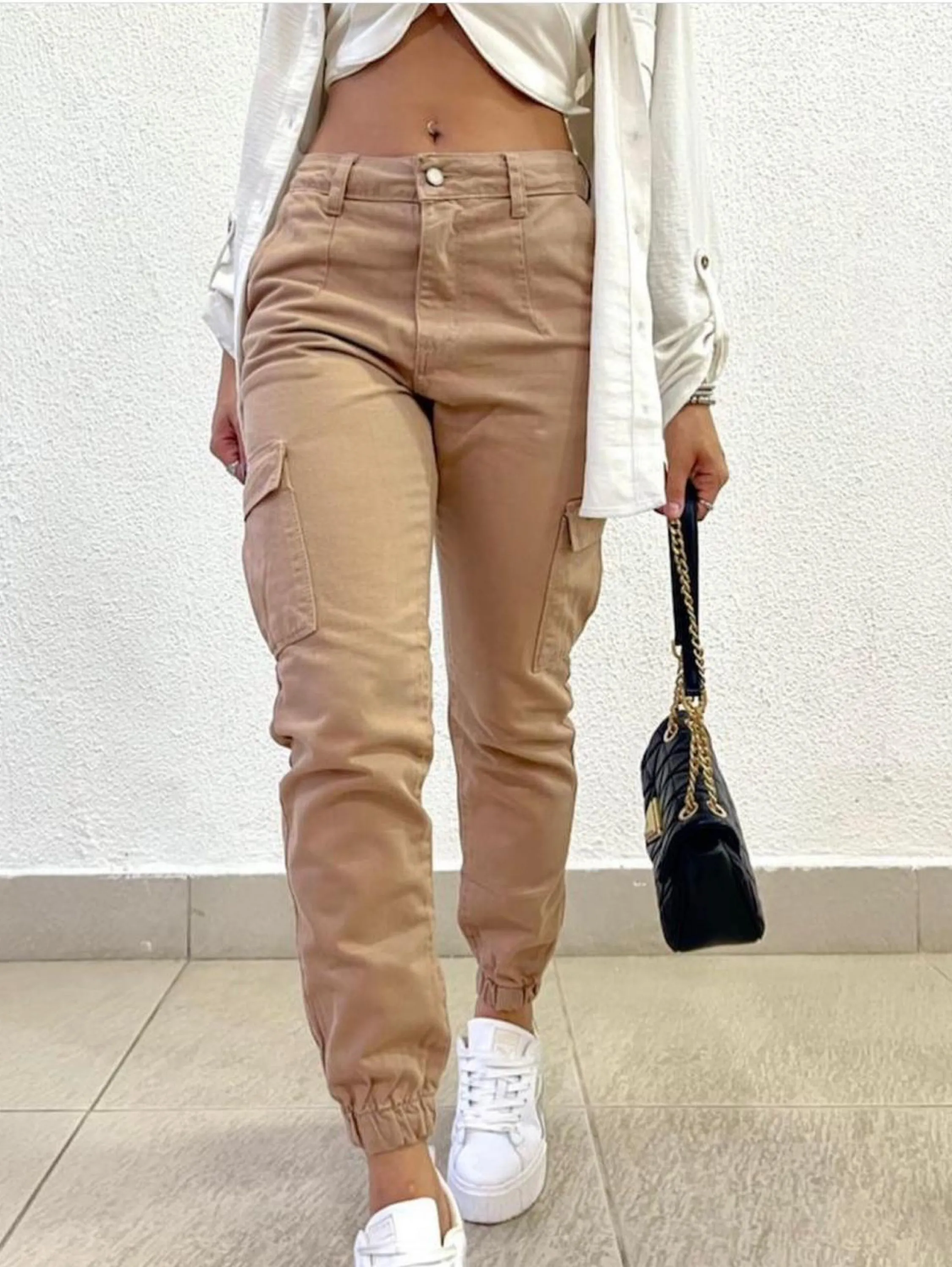 Calça cargo sarja  Panda Moda #222