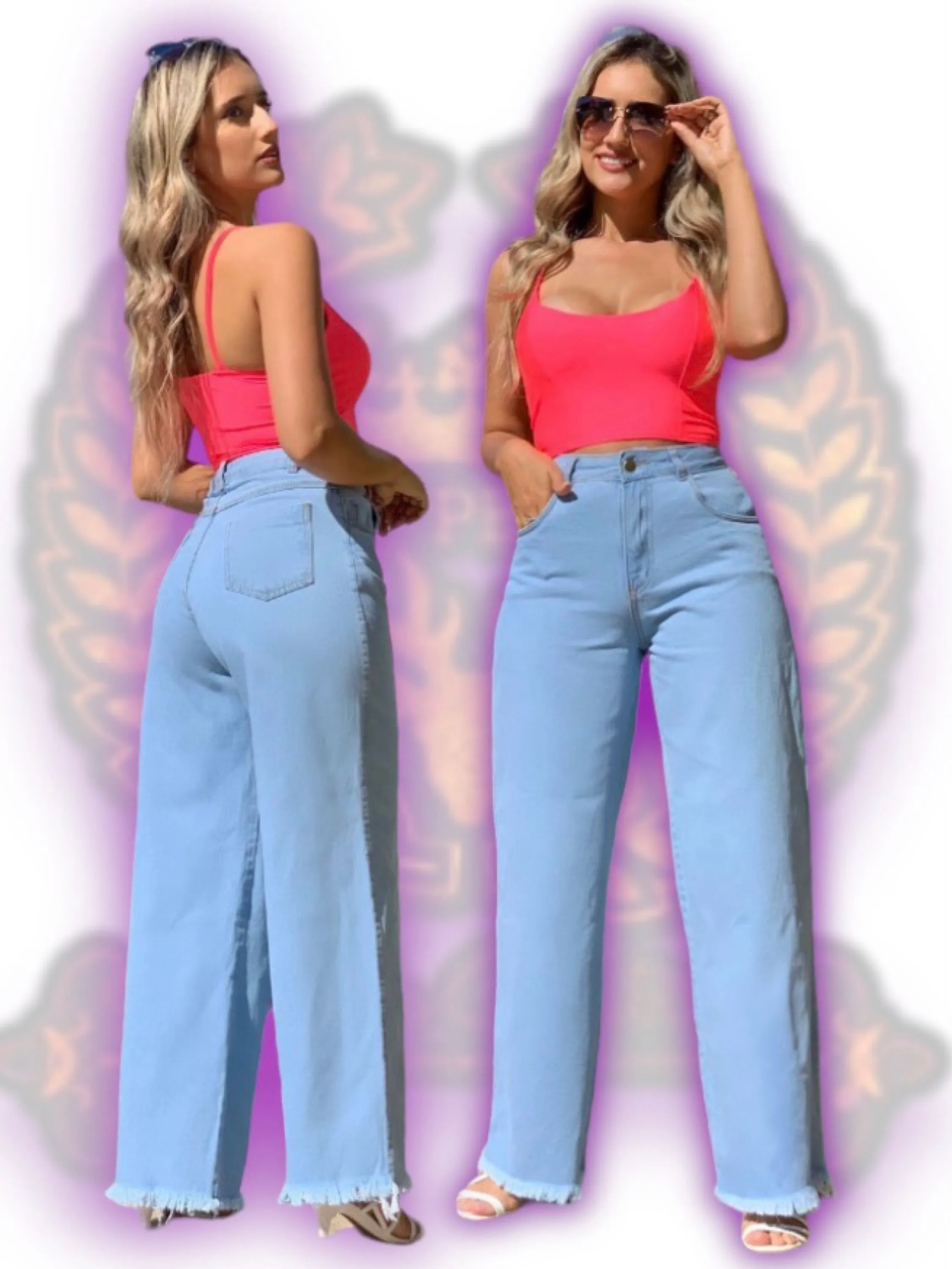 Calça Wide leg jeans paul_a_beatri_z_jeans (2030)